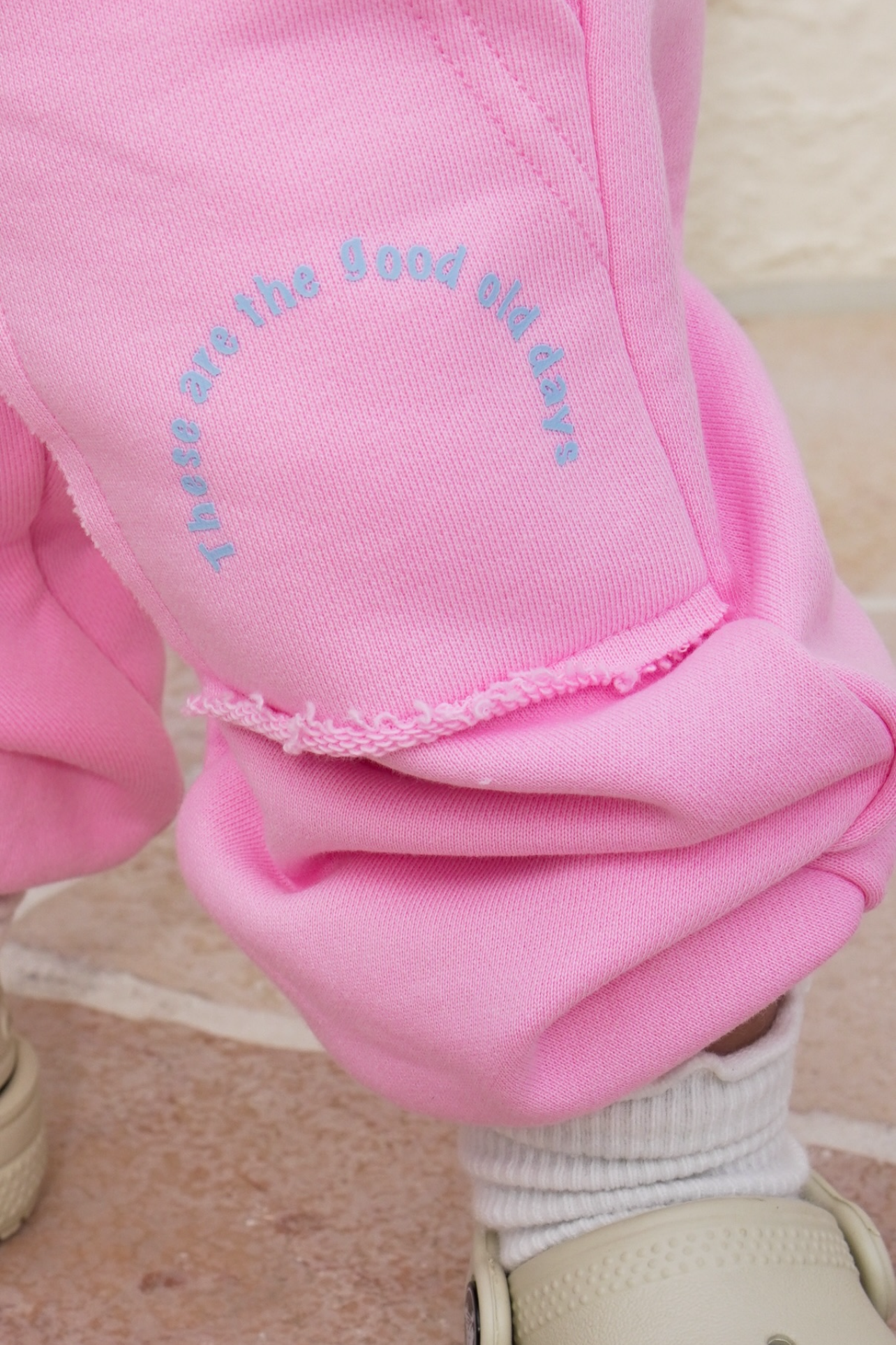 En The Label - 'Be a Good Person' Track Pants Pink