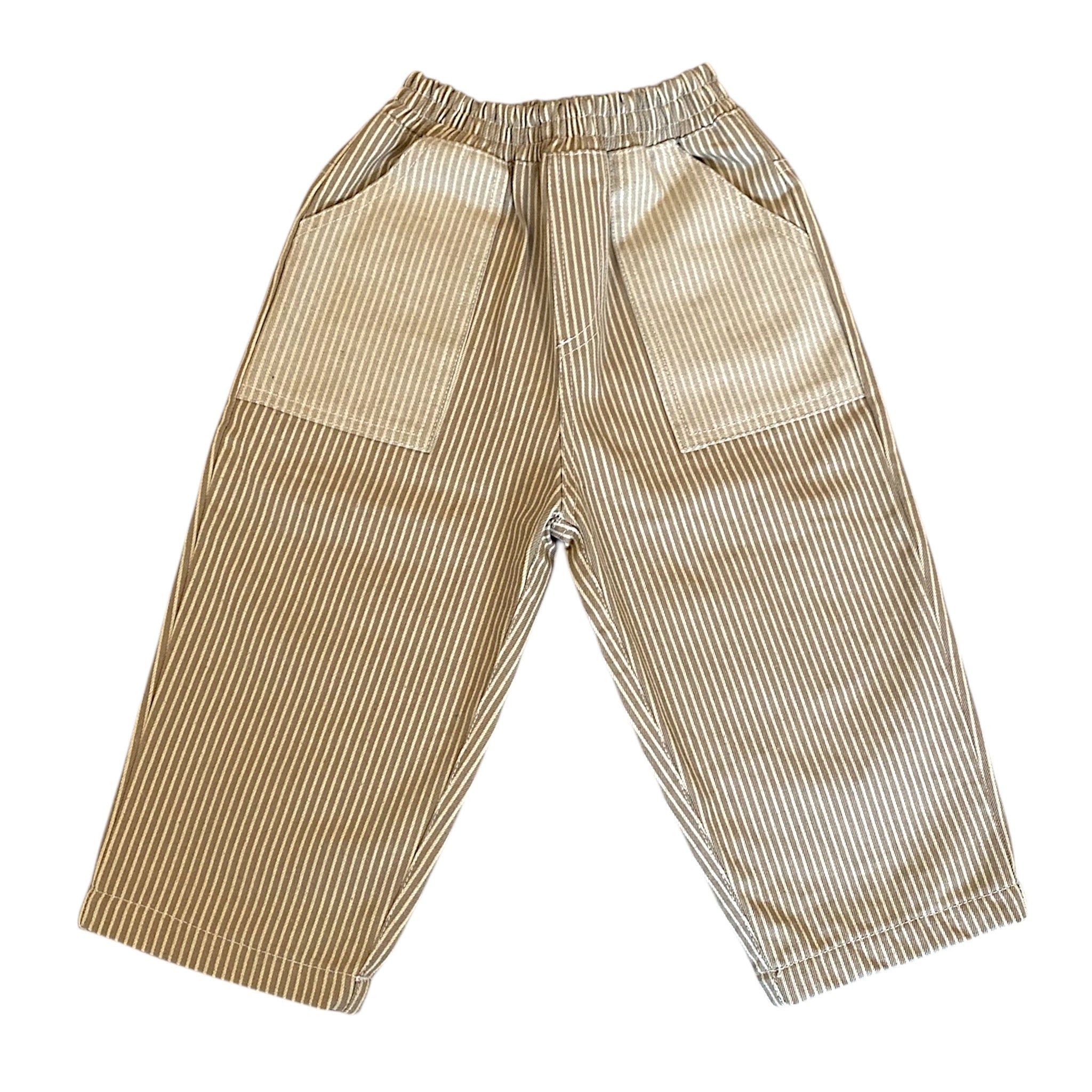 Sauce Mini - Twirl Pant Pinstripe Natural
