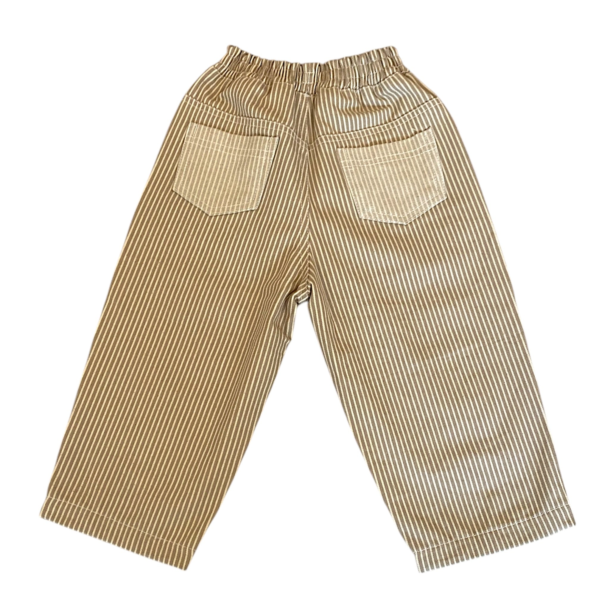 Sauce Mini - Twirl Pant Pinstripe Natural