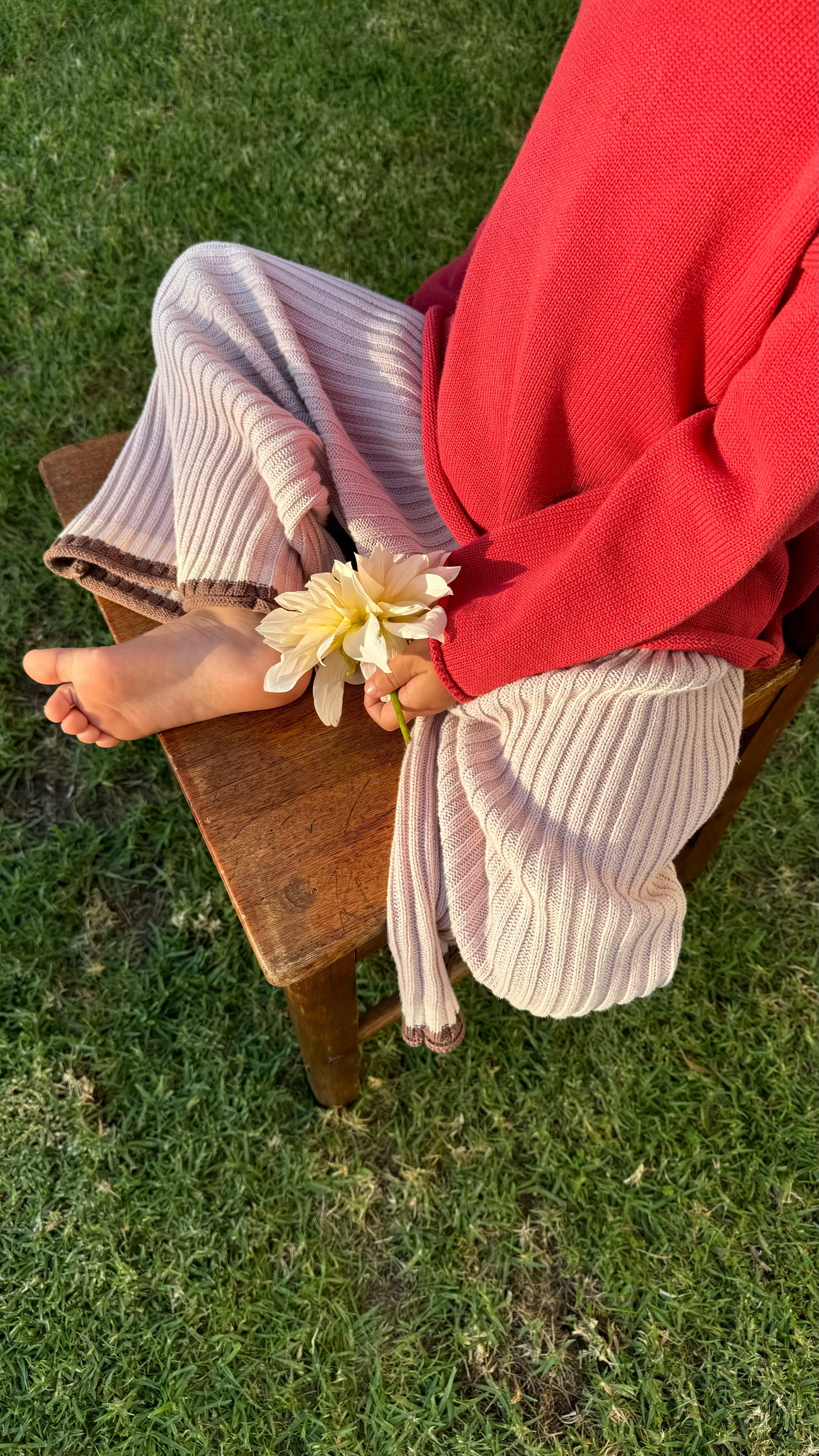 Illoura the Label - Essential Knit Pants Dusty Pink