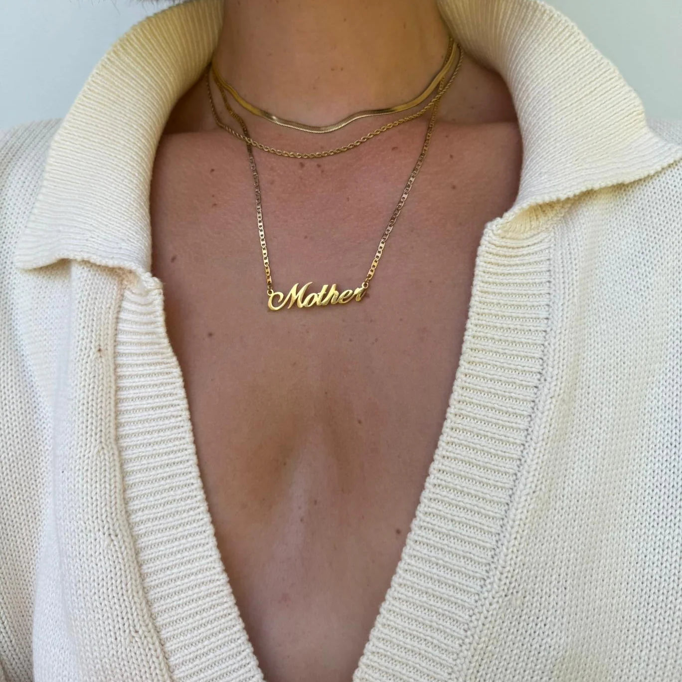 Aelia - Mother Necklace 18k Gold Plated