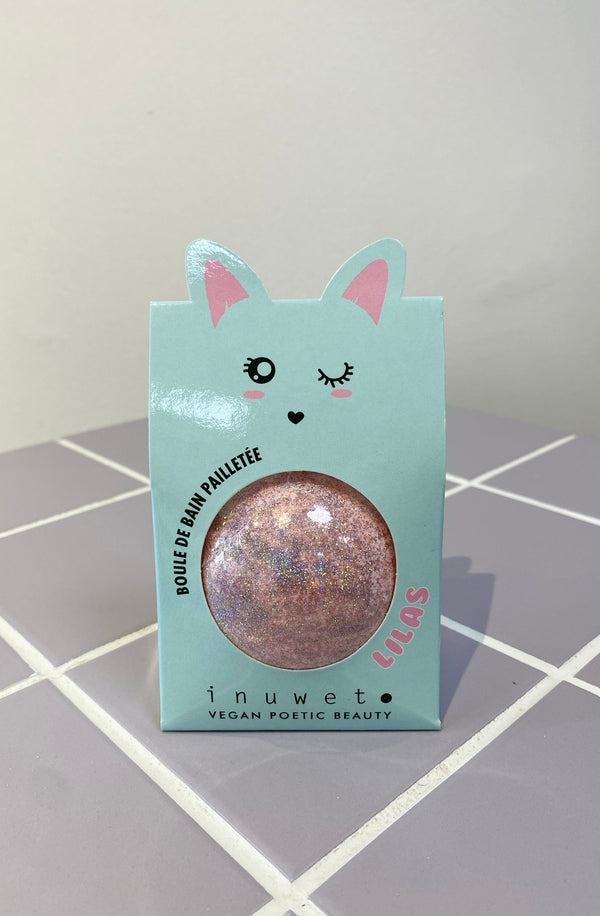 Glitter Fizzer Bath Bomb Lilac/Pink