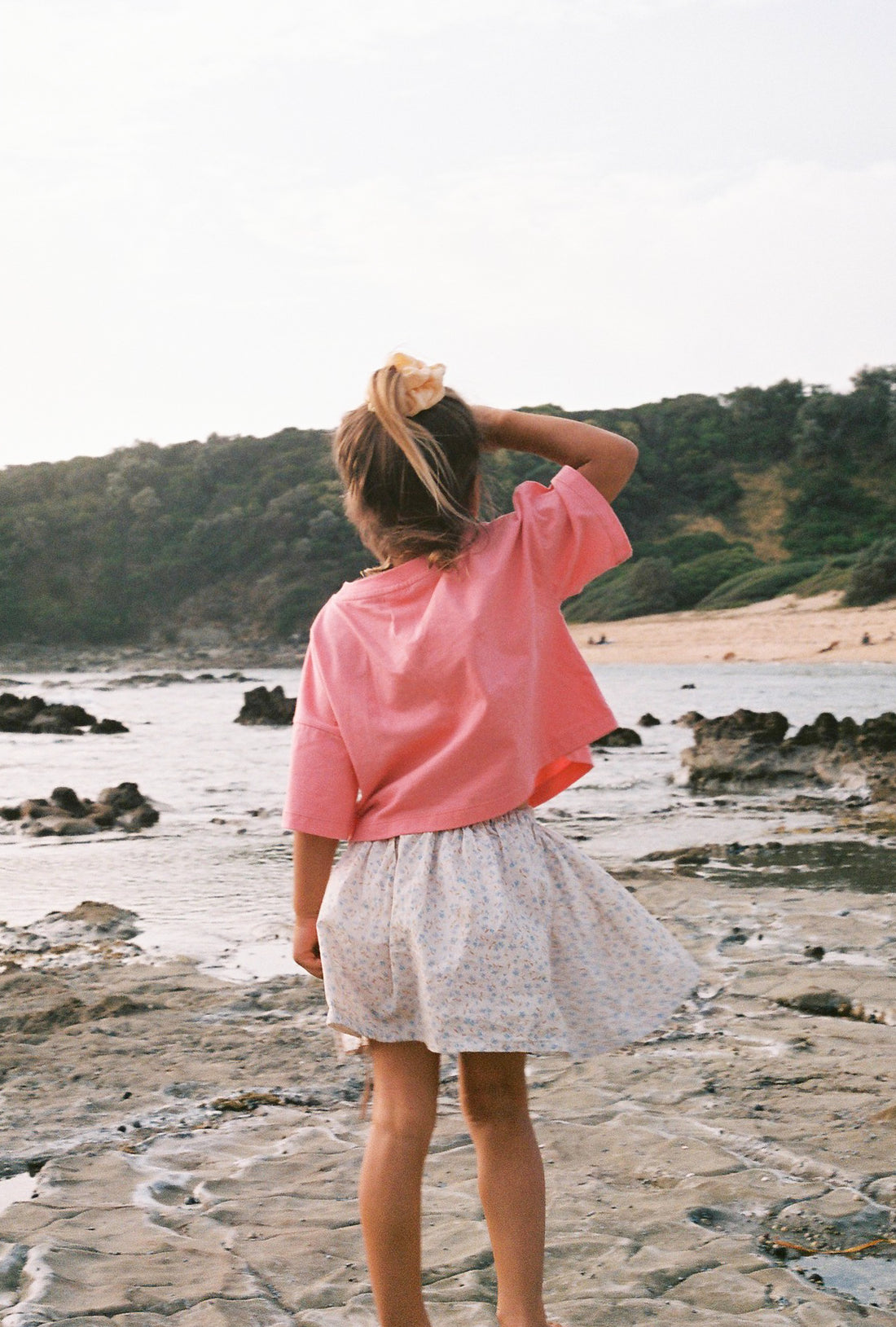 Illoura the Label - She Sells Sea Shells Crop Tee Peony