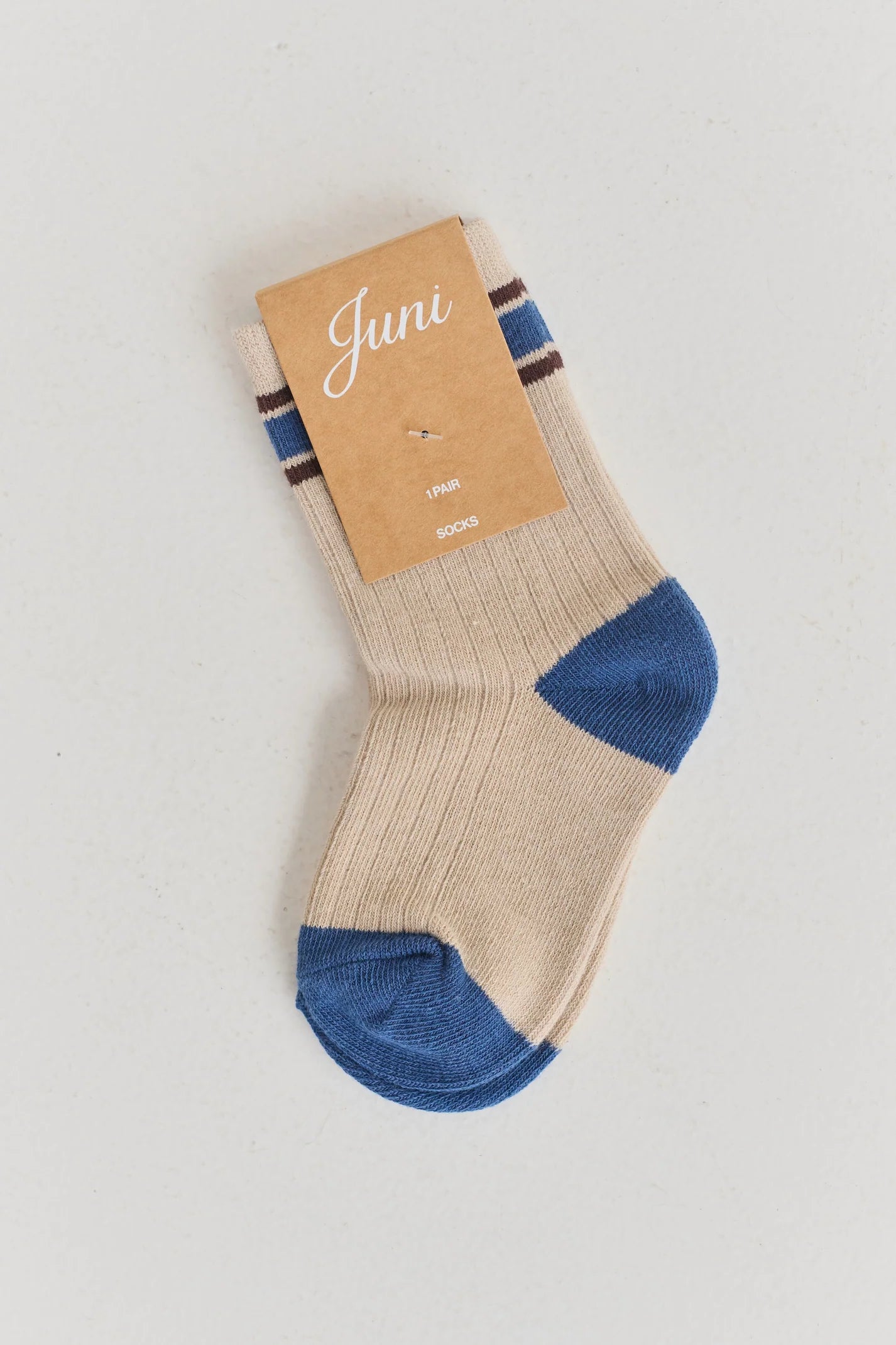 JUNI JNR - Biscuit Stripe Socks