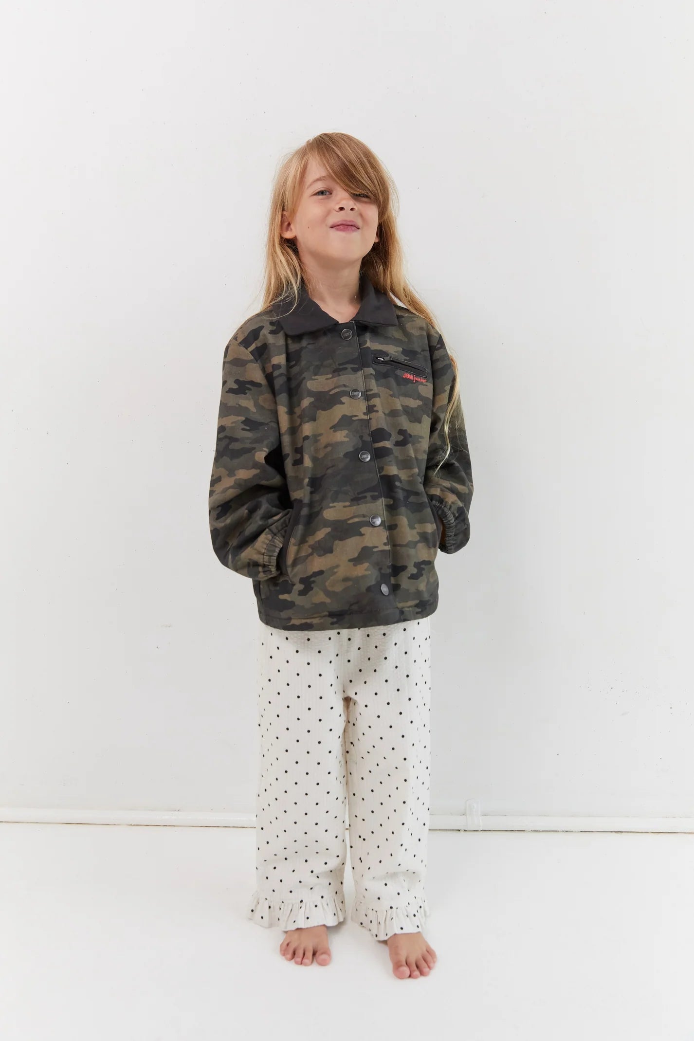 JUNI JNR - Rocky Padded Jacket Camo