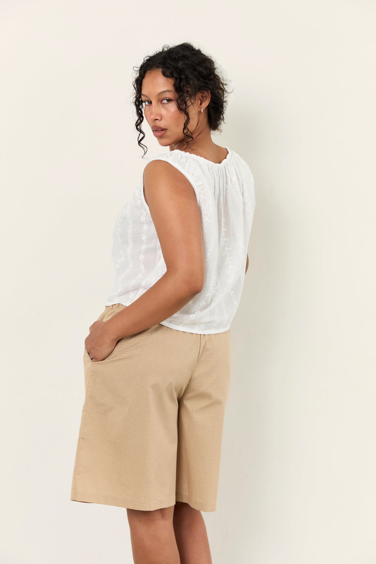 Juni Maeve Top Blanc