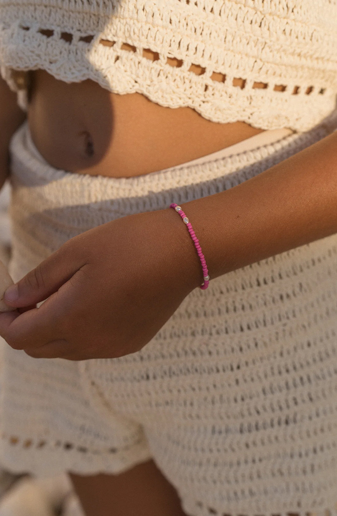 KRYSTLE KNIGHT JEWELLERY  Prom Promesa Bracelet worn by a young girl.