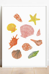 Seashell Wall Art Print