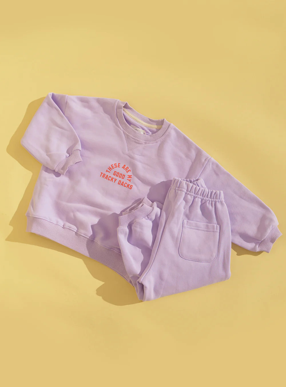 Small Swim Club - Good Tracky Dacks Lavender/Red