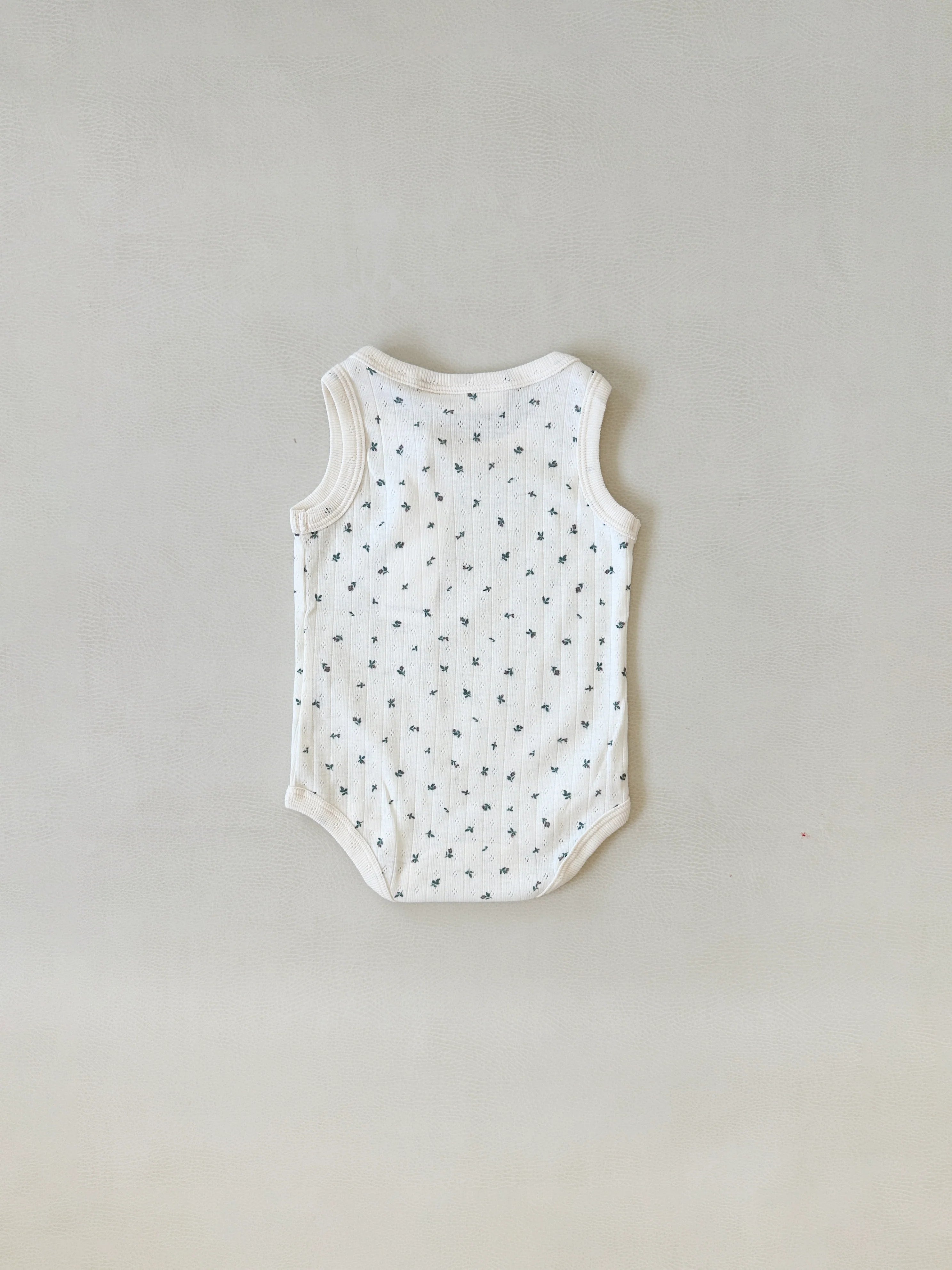 Tiny Trove - Luca Rib Pointelle Bodysuit Floral