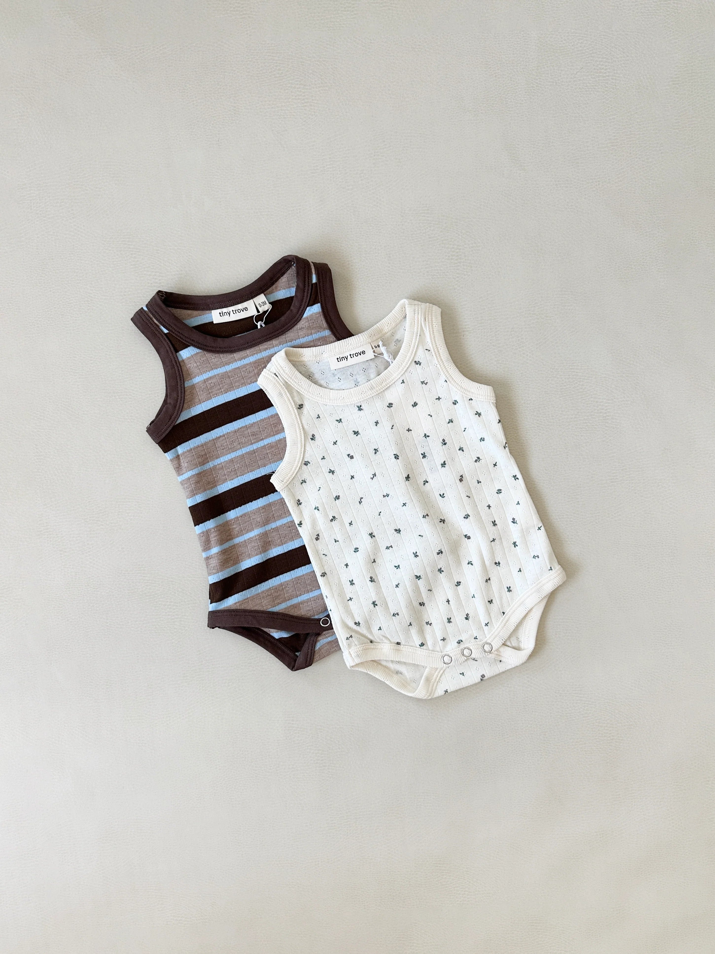 Tiny Trove - Luca Rib Pointelle Bodysuit Floral