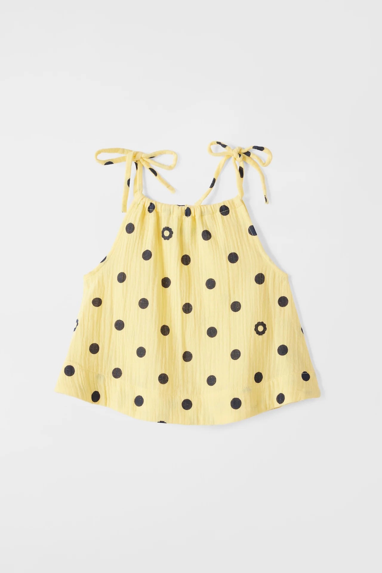 Cubby - Lyra Lace Up Top Butter Dot