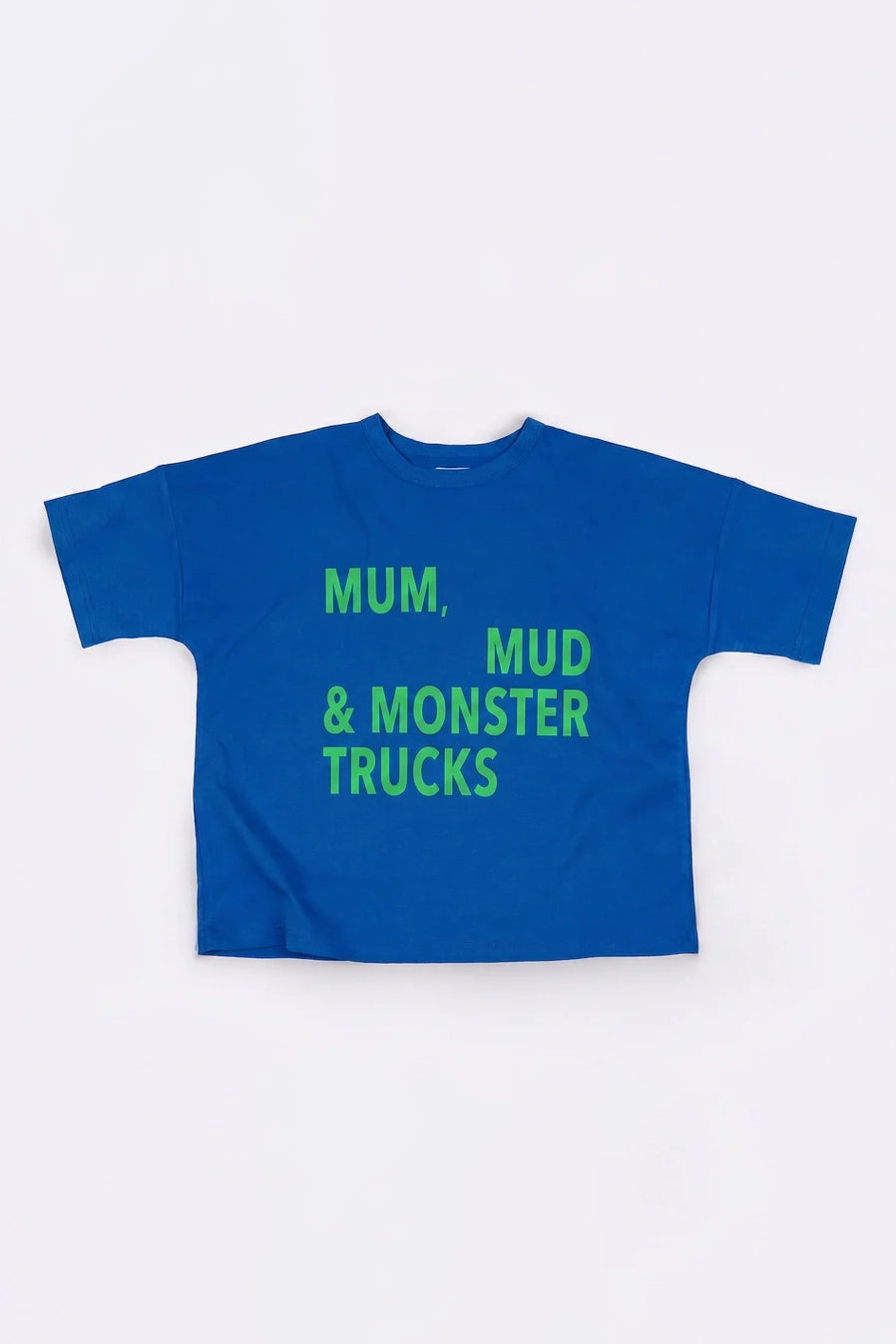 Bbobbie - MMM Tee Blue/Lime Green