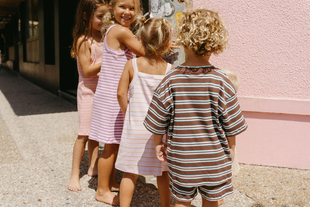 Loaila - Basics Rib Set Midnight Tide Stripe