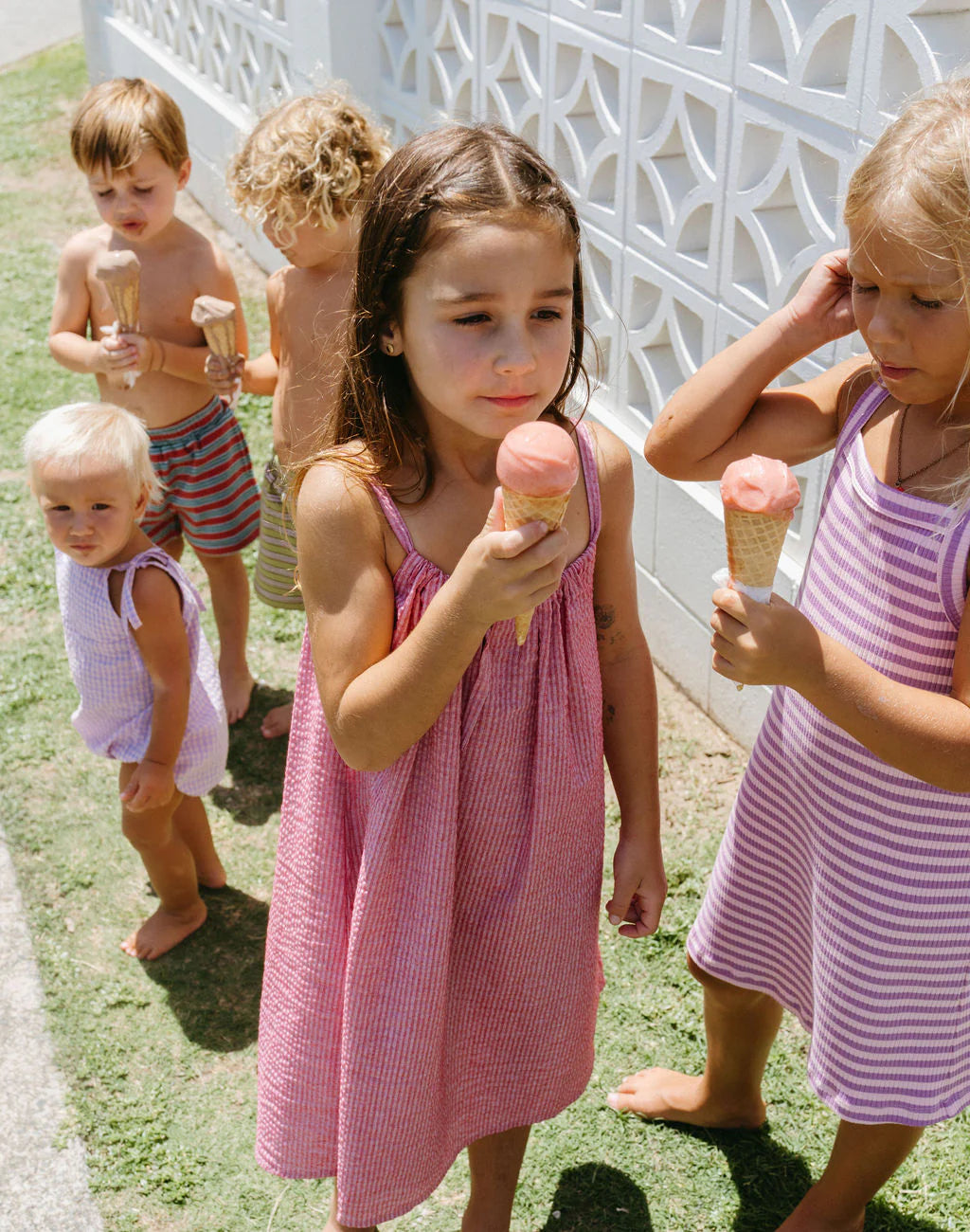 Loaila - Zulu Dress Berry Stripe