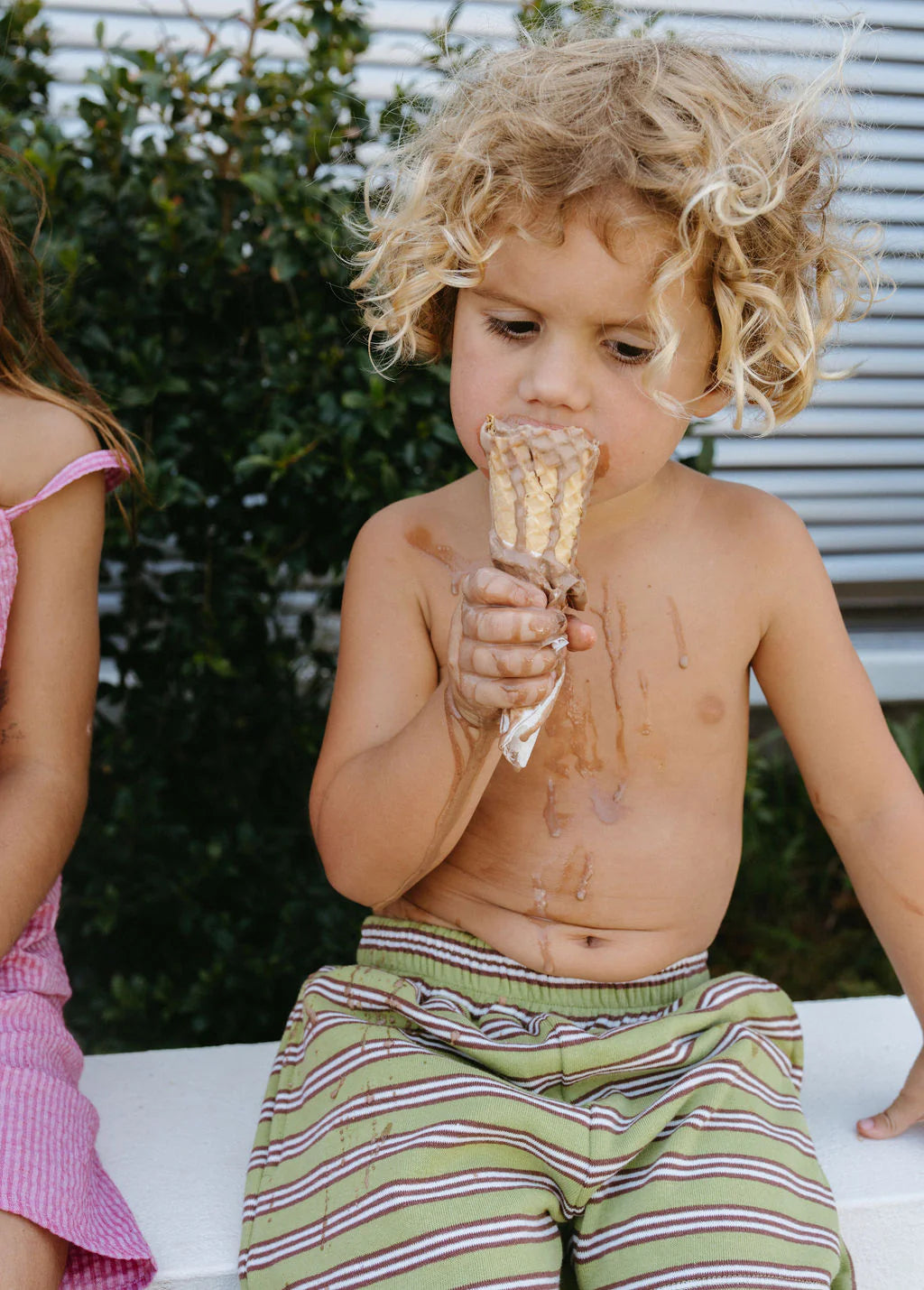 Loaila - Rib Short Bushland Stripe - Size 2