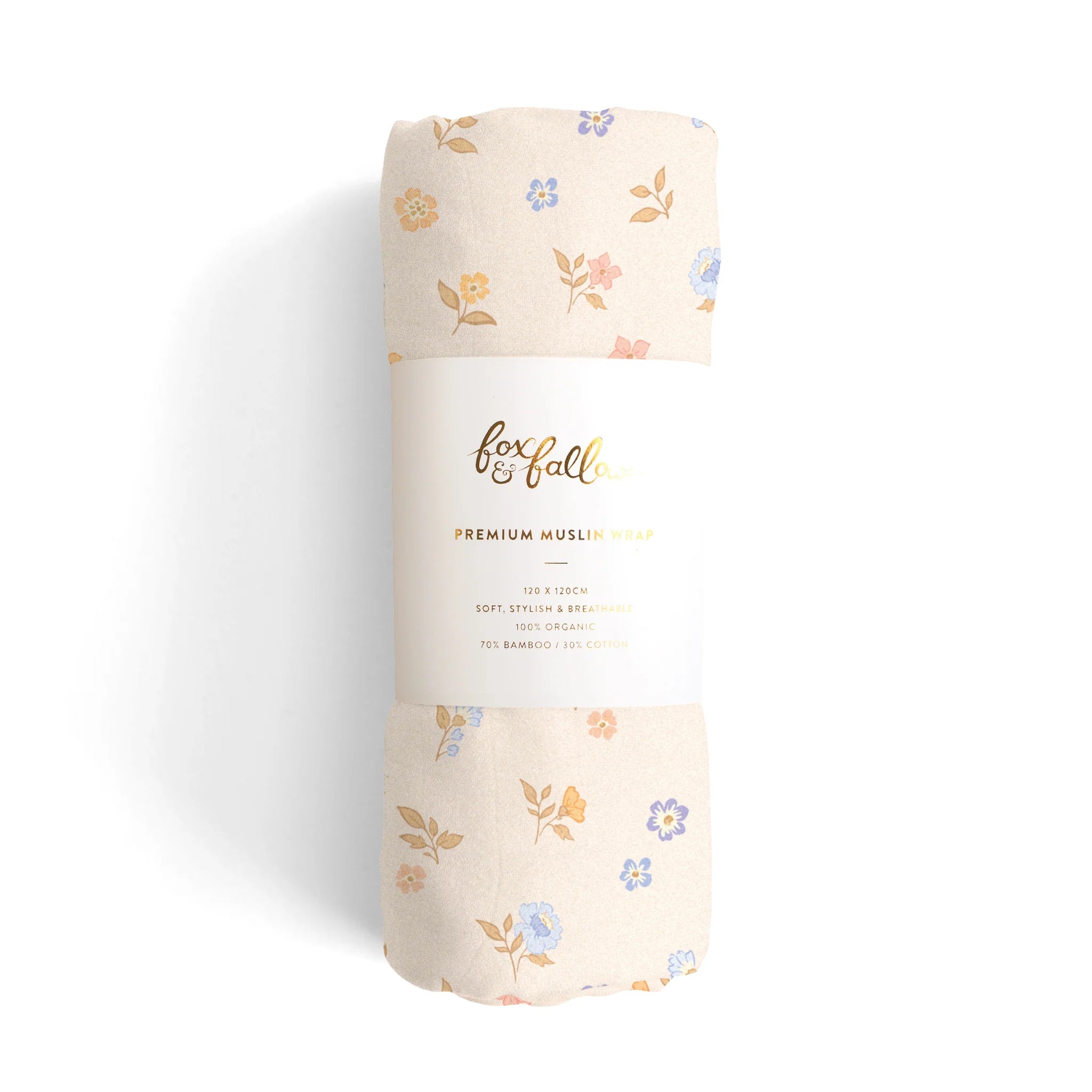 Fox & Fallow - Meadow/Sweet Pea Organic Muslin Wrap Set