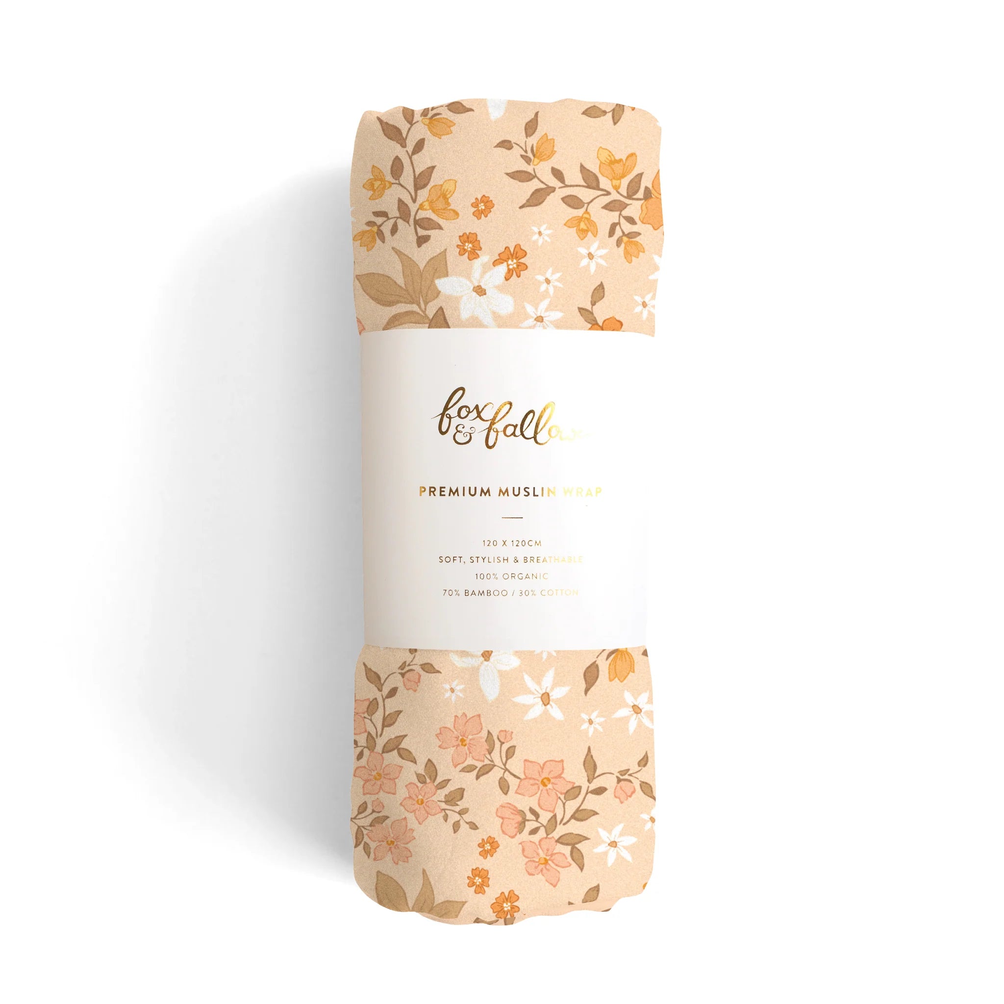 Fox & Fallow - Meadow/Sweet Pea Organic Muslin Wrap Set