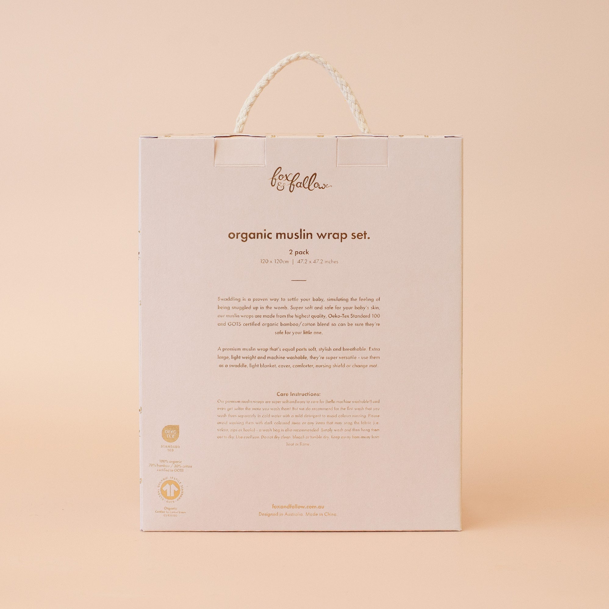 Fox & Fallow - Helios/Fresco Organic Muslin Wrap Set