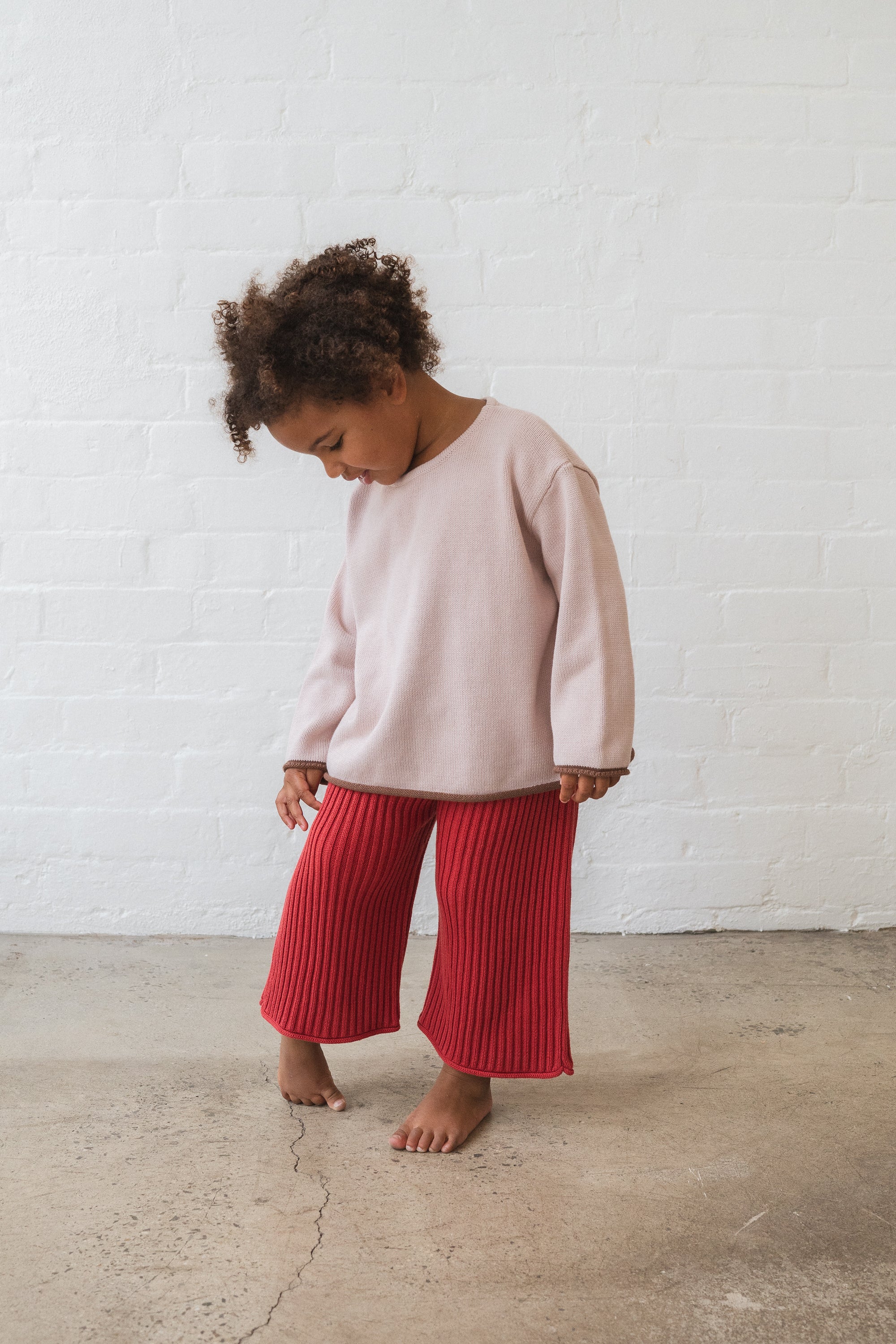 Illoura the Label - Essential Knit Pants Chilli