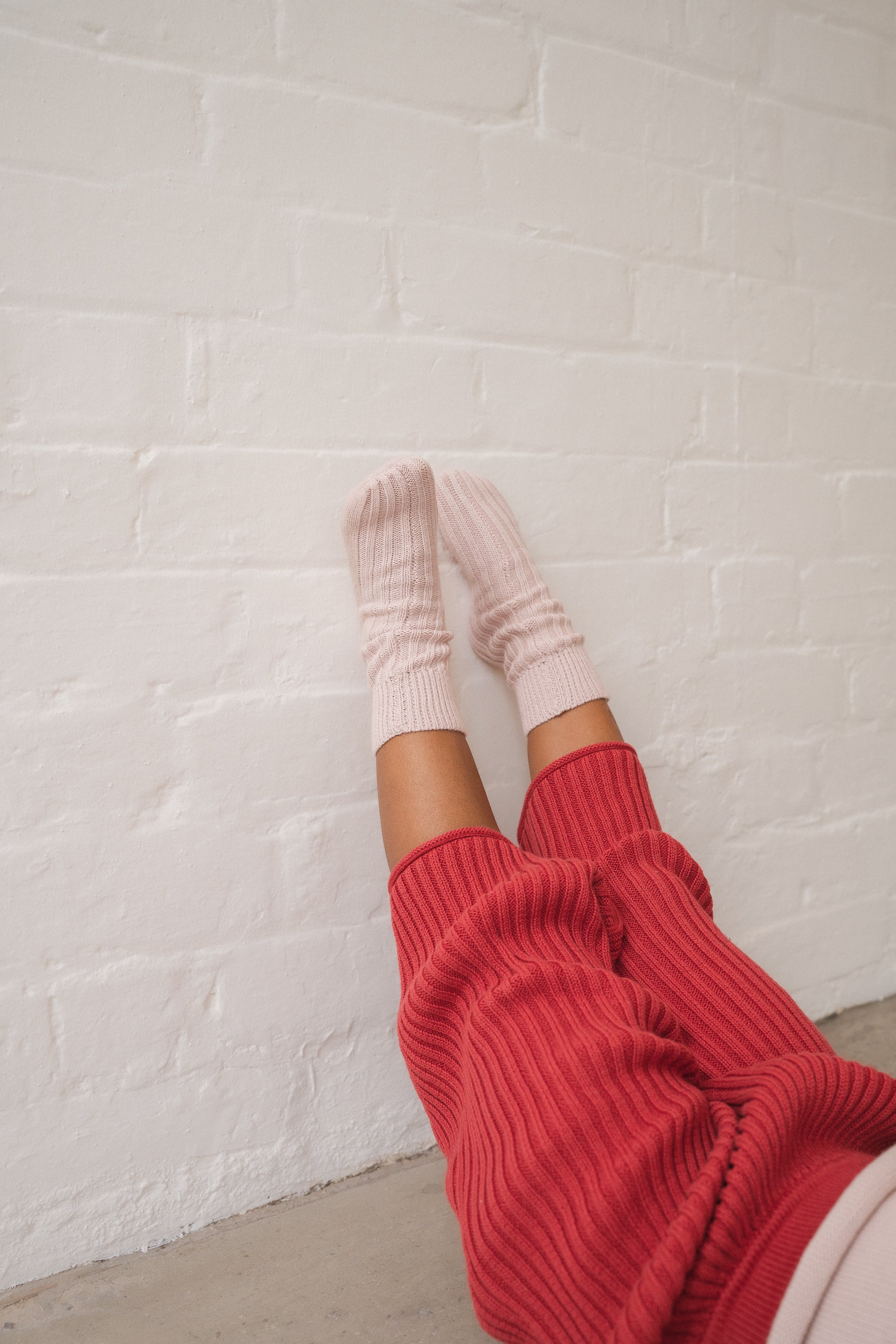 Illoura the Label - Essential Knit Pants Chilli