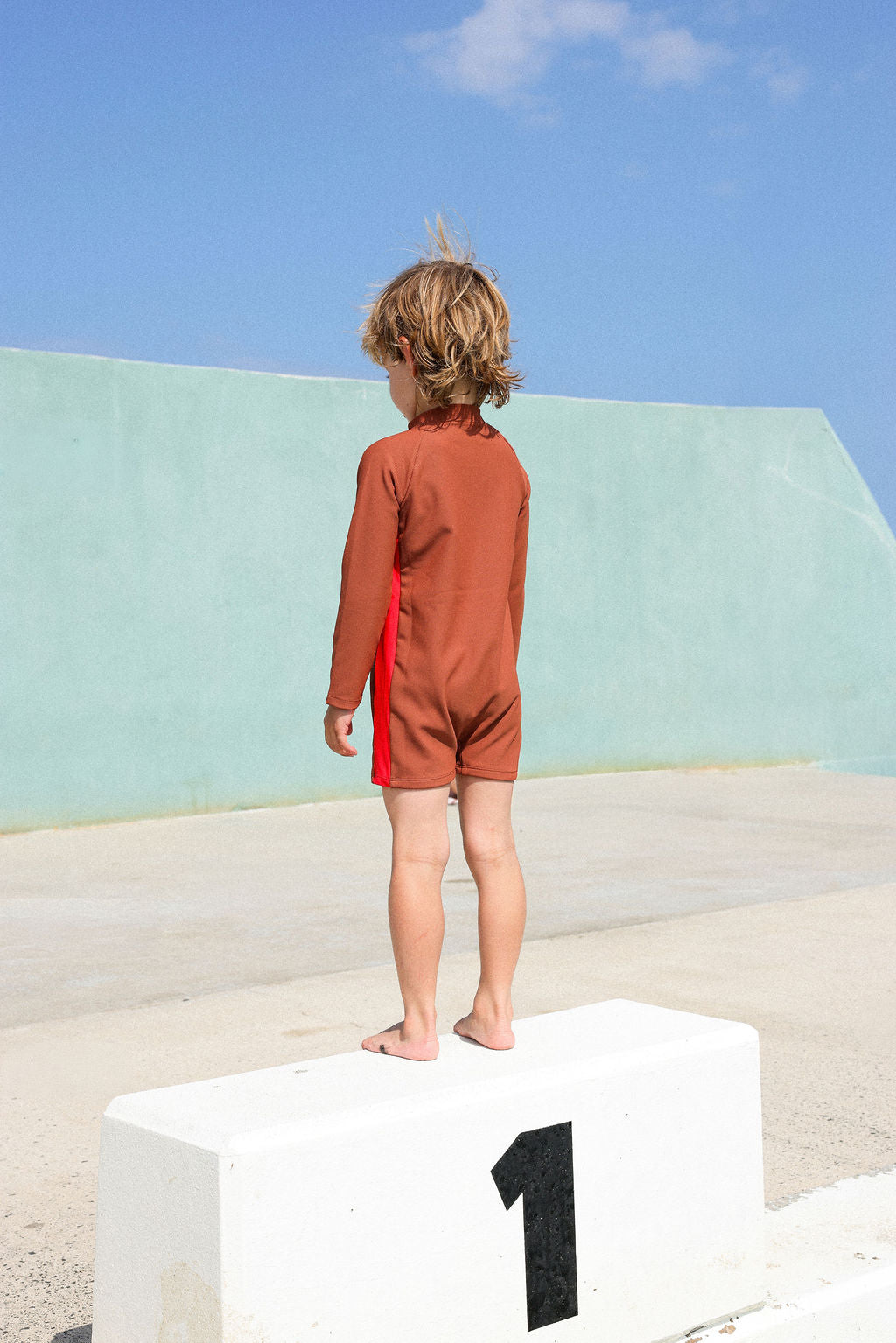 Grown - Zip LS Swim Suit Teddy
