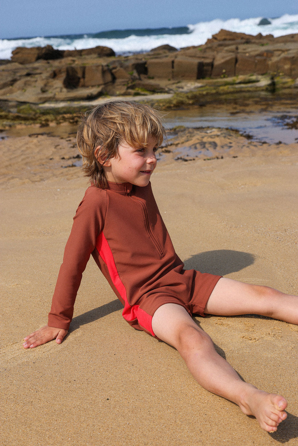 Grown - Zip LS Swim Suit Teddy