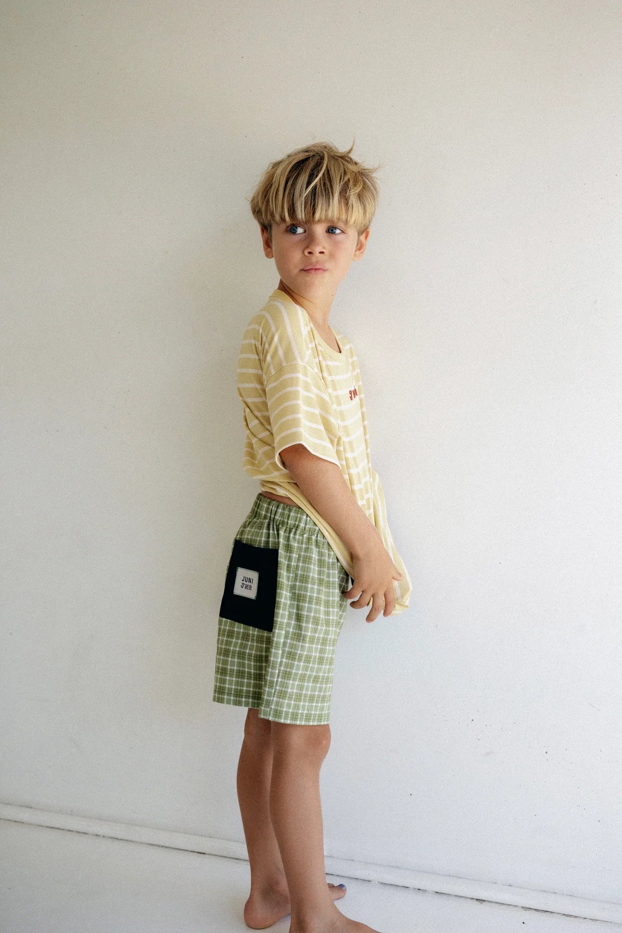 JUNI JNR - Zion Tee Butter Stripe