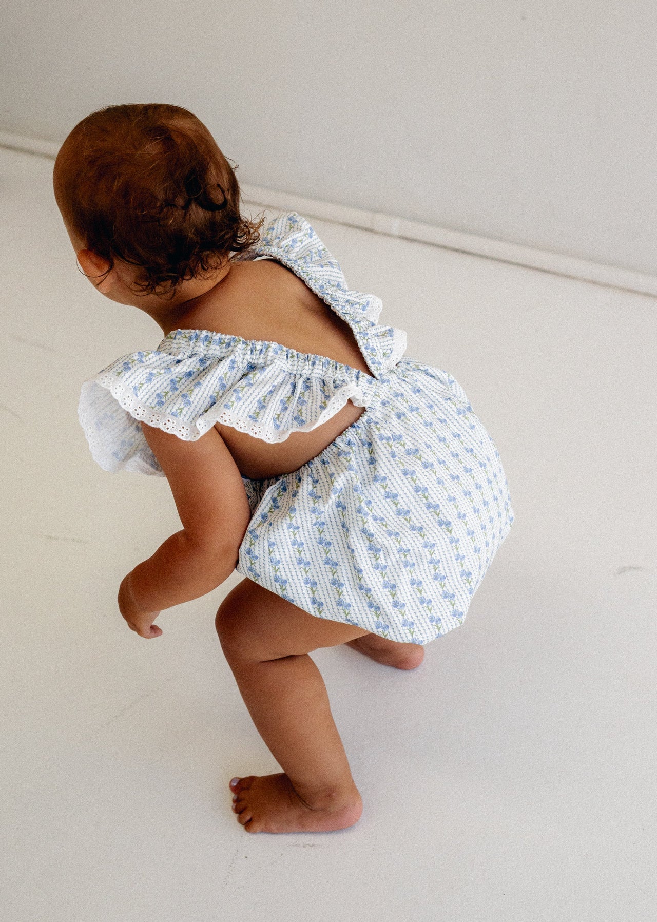 JUNI JNR - Daisy Romper Bluebell