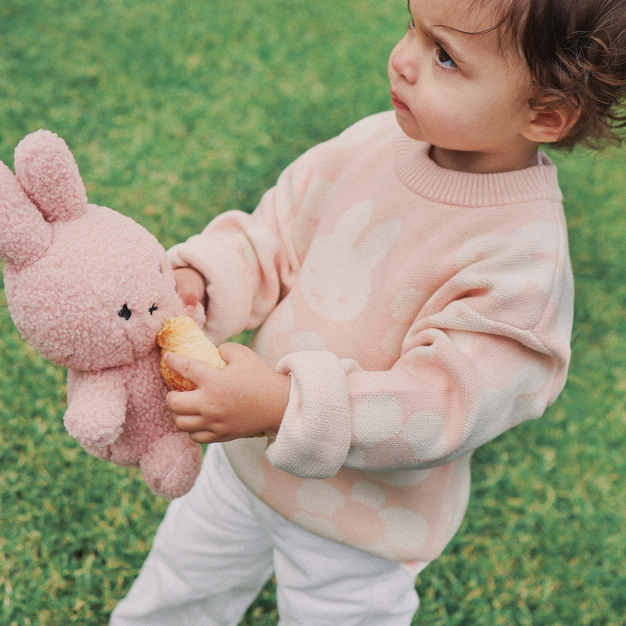 Kynd Baby - Miffy Jacquard Knit Jumper Baby Pink