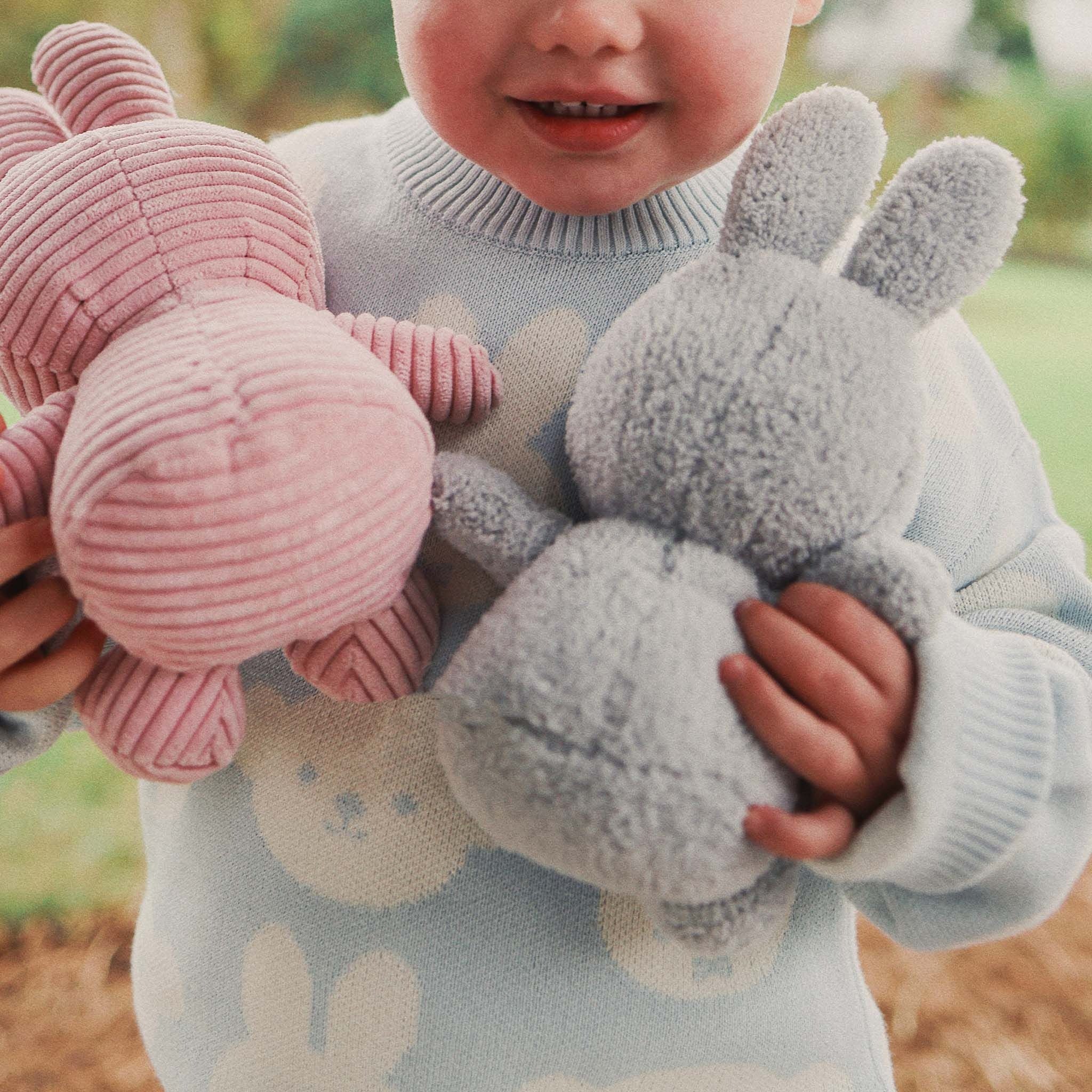 Kynd Baby - Miffy Jacquard Knit Jumper Baby Blue