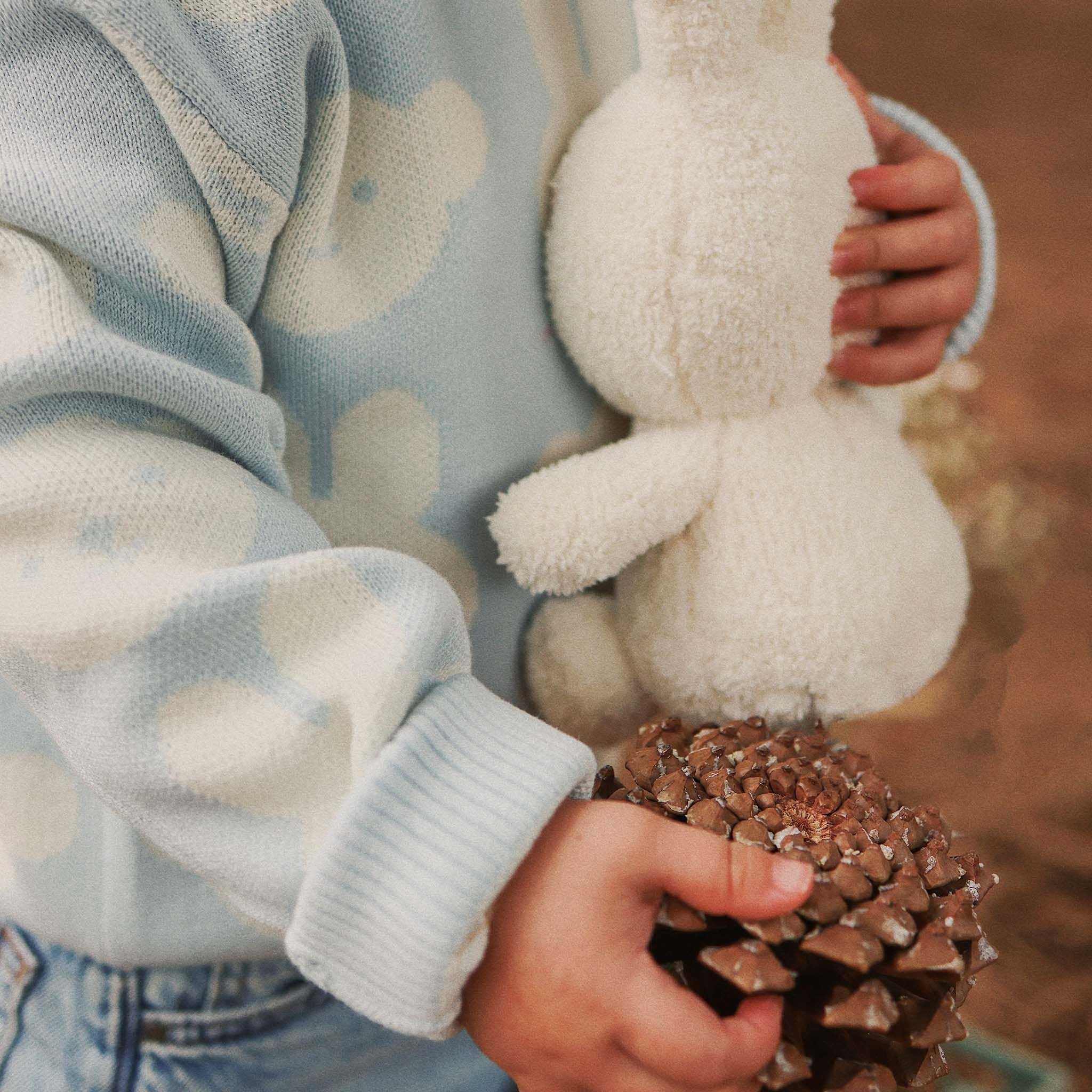 Kynd Baby - Miffy Jacquard Knit Jumper Baby Blue
