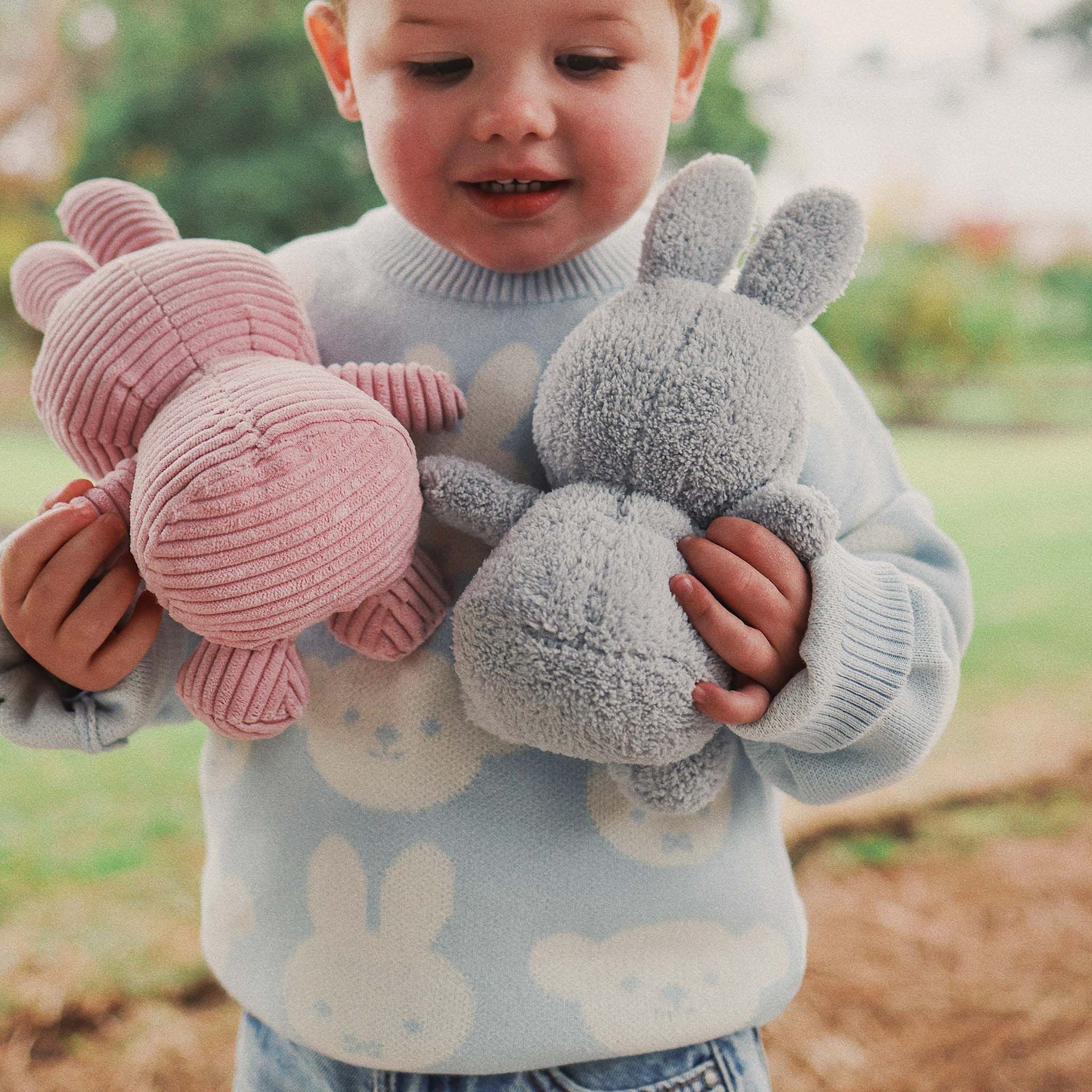Kynd Baby - Miffy Jacquard Knit Jumper Baby Blue