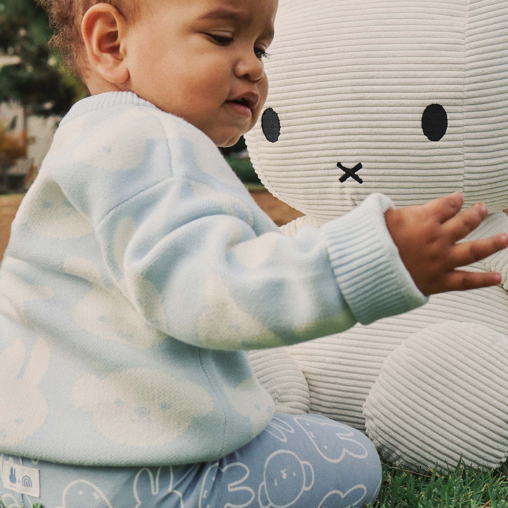 Kynd Baby - Miffy Jacquard Knit Jumper Baby Blue