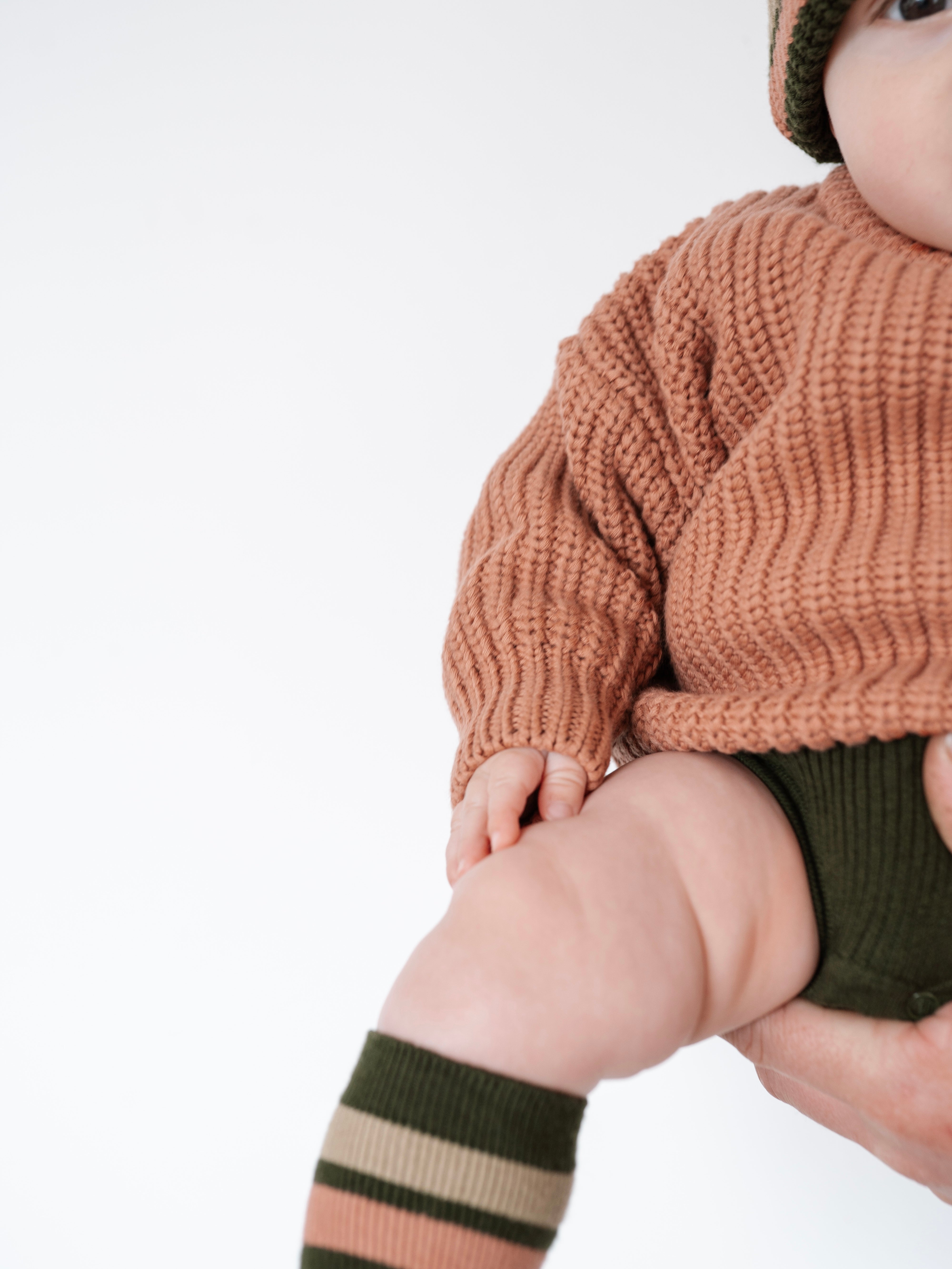 Ziggy Lou - Super Chunky Jumper Terracotta