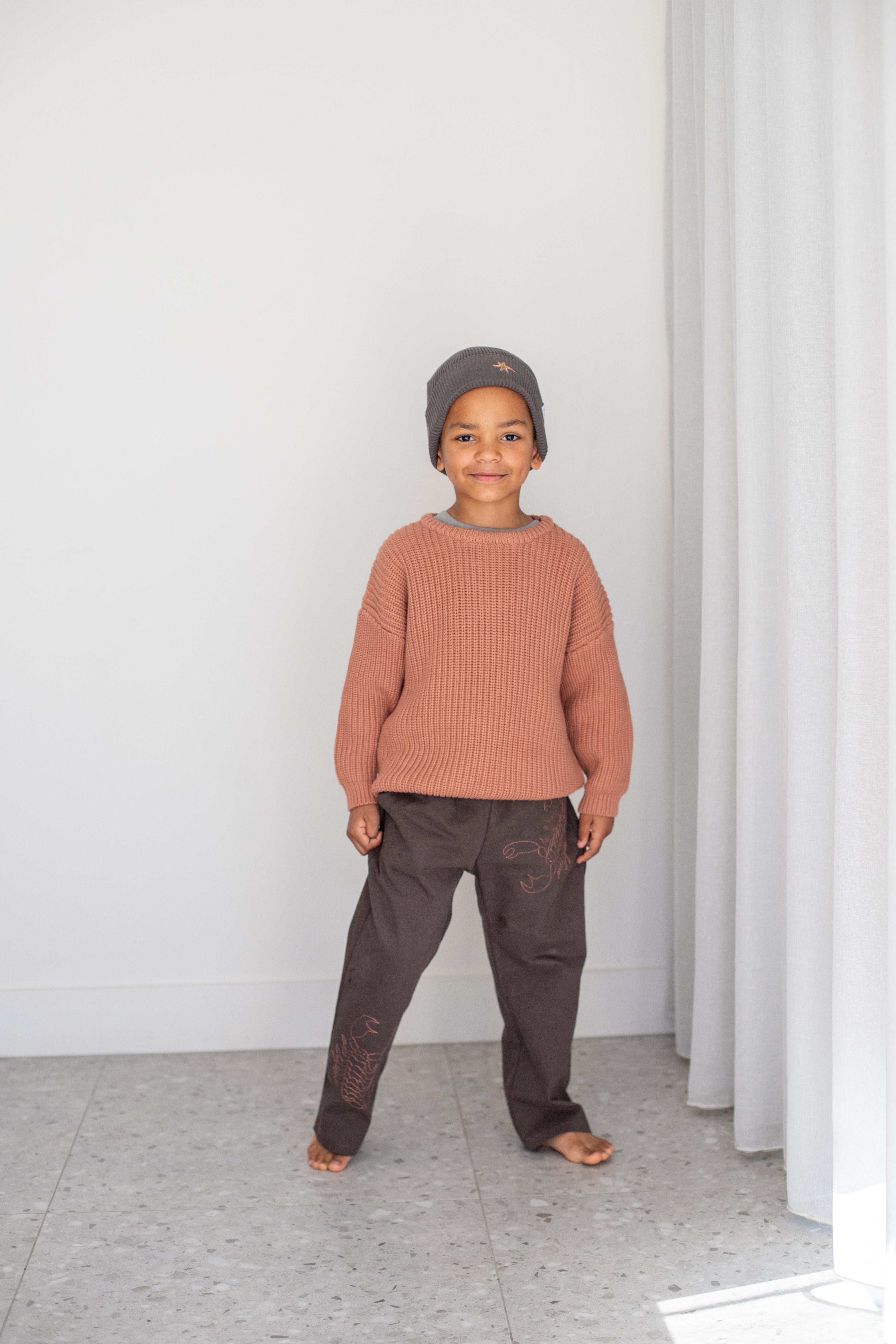 Ziggy Lou - Super Chunky Jumper Terracotta