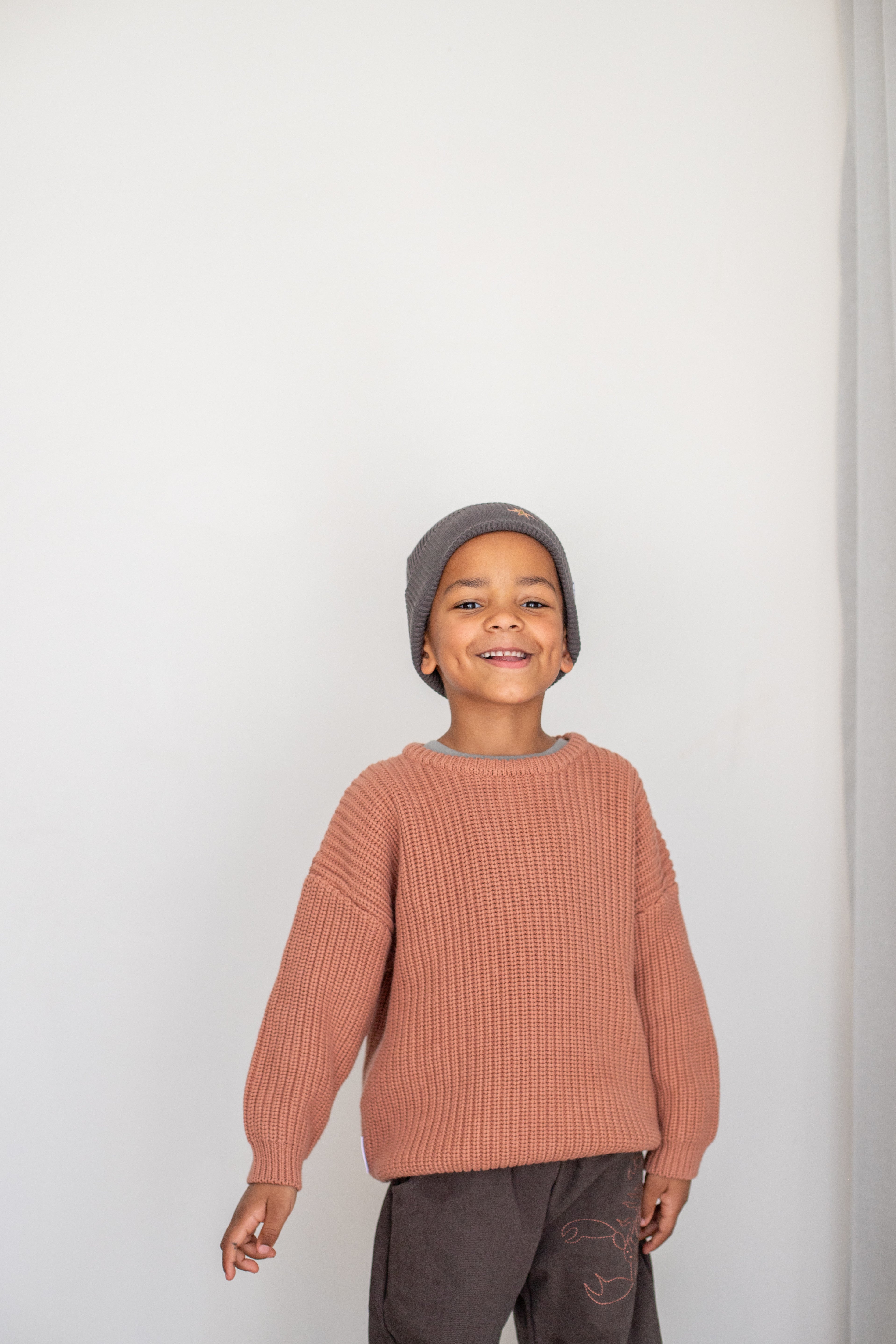 Ziggy Lou - Super Chunky Jumper Terracotta