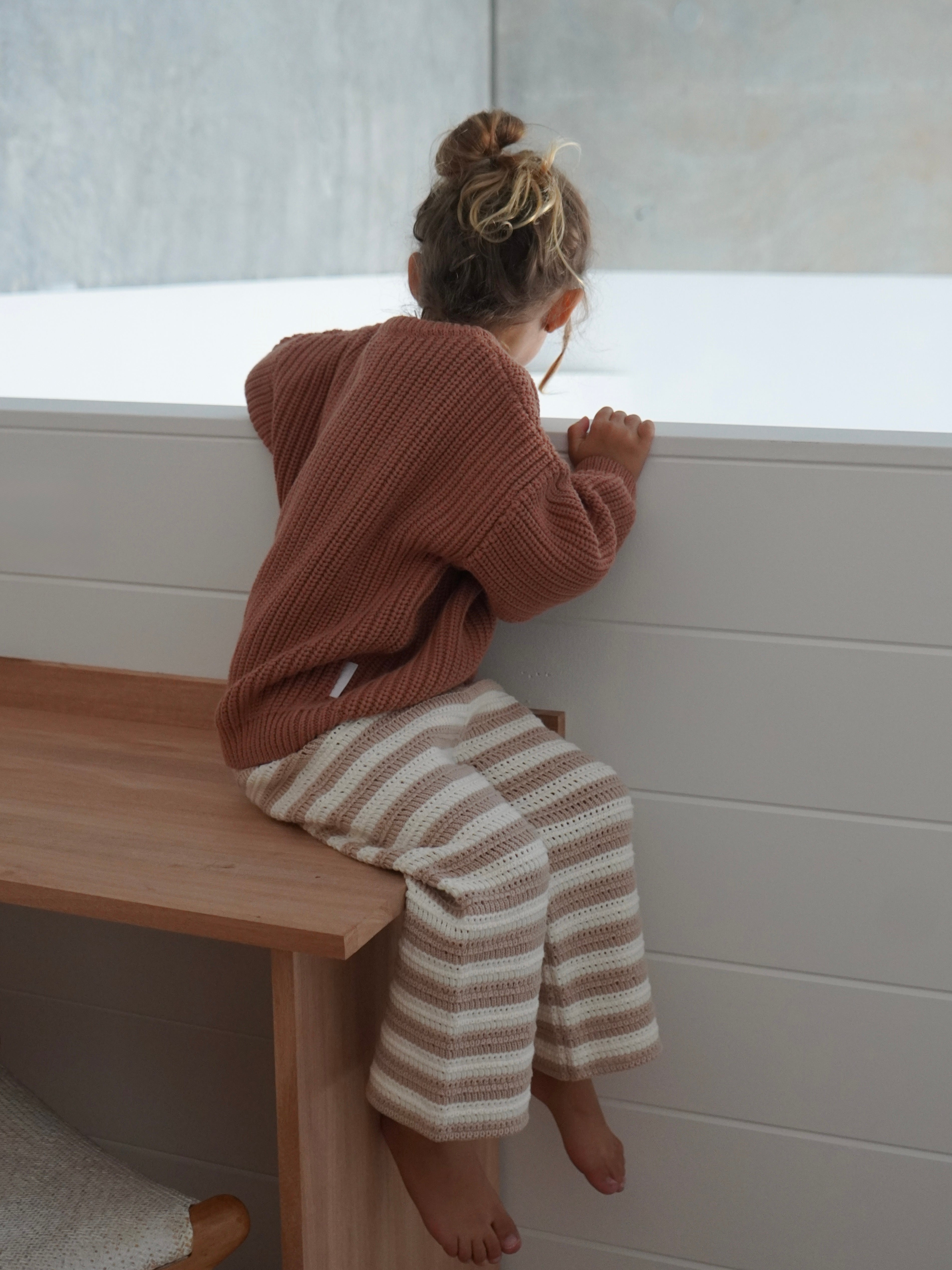 Ziggy Lou - Super Chunky Jumper Terracotta