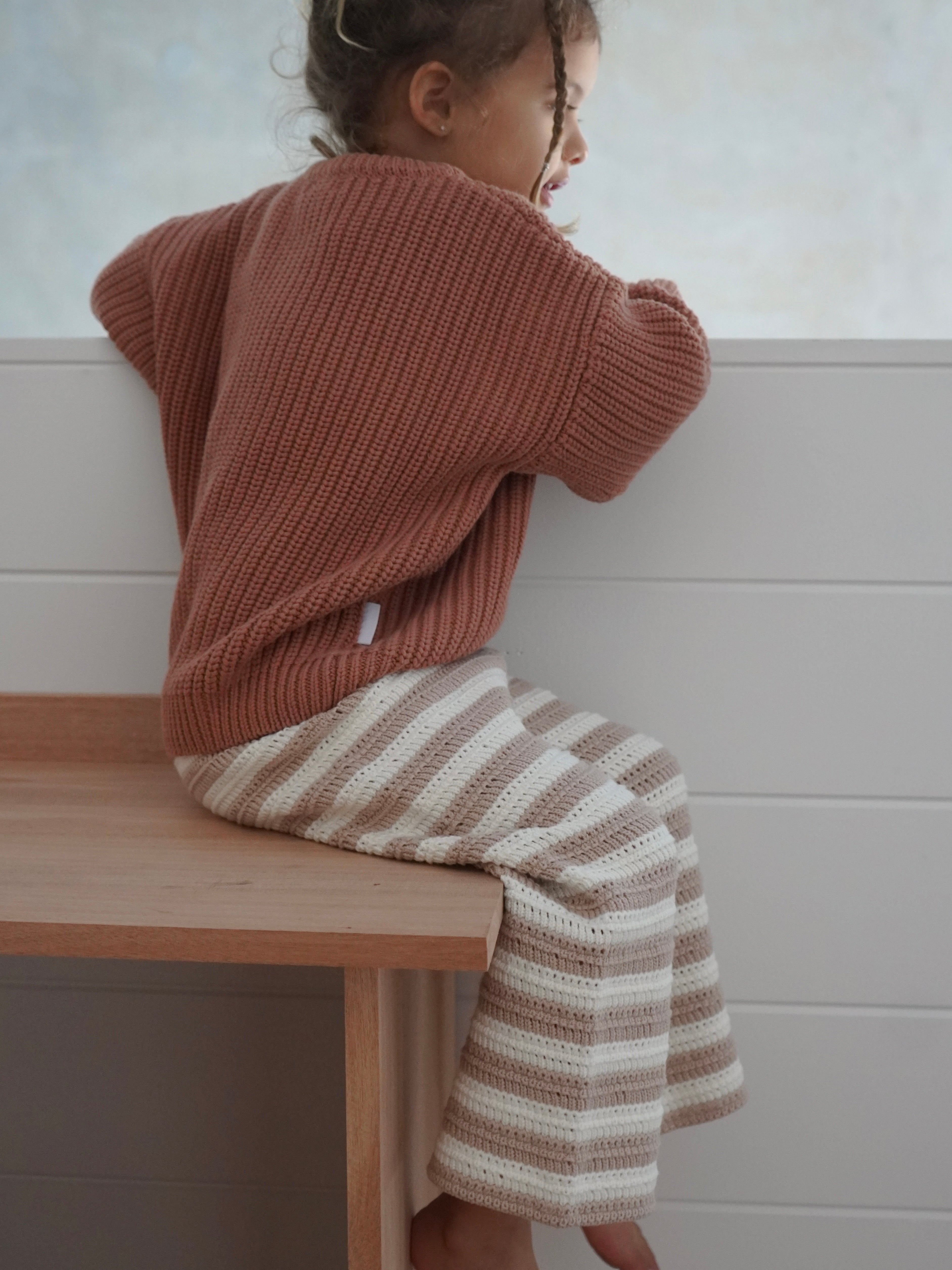 Ziggy Lou - Super Chunky Jumper Terracotta