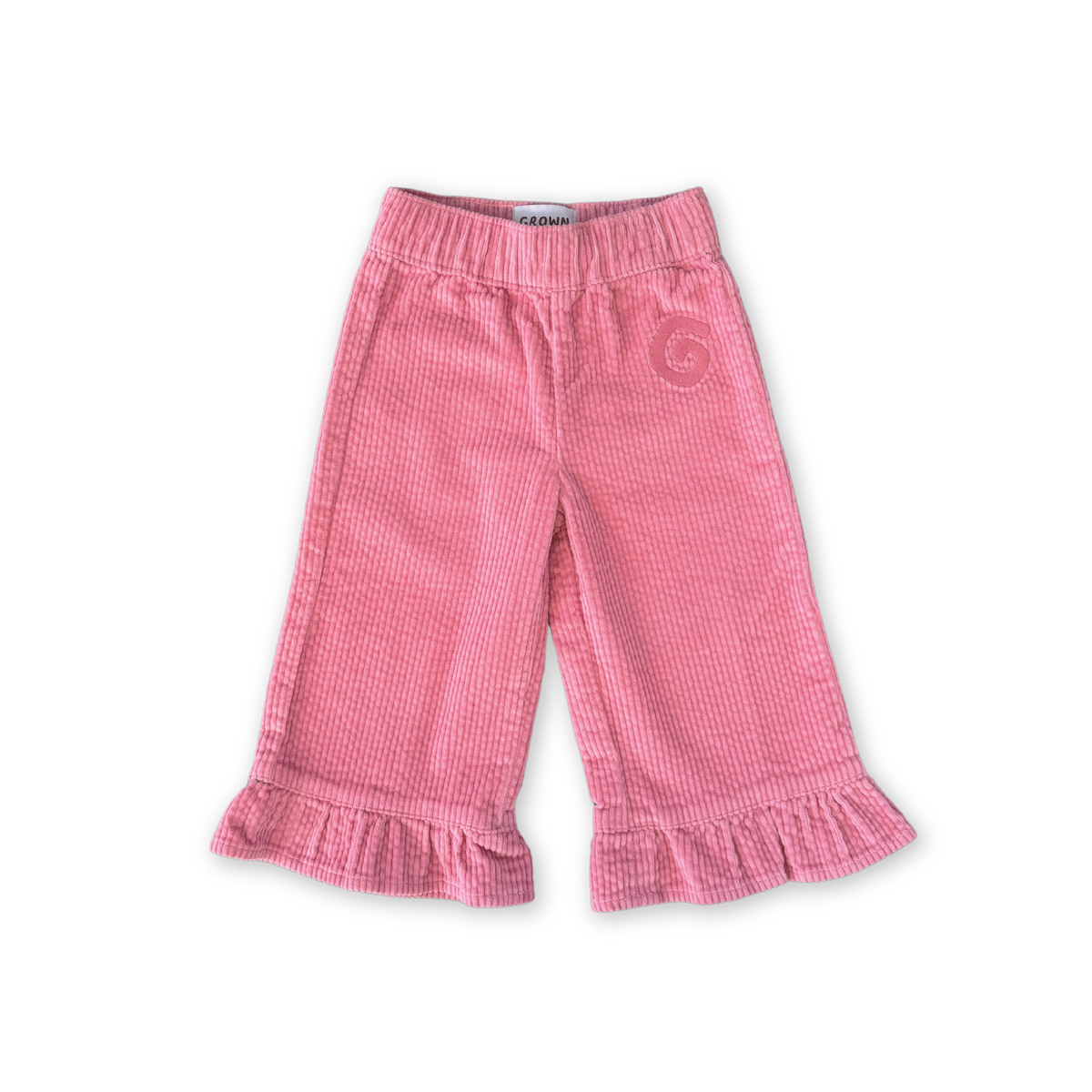 Grown - Organic Cord Frill Pant Sorbet