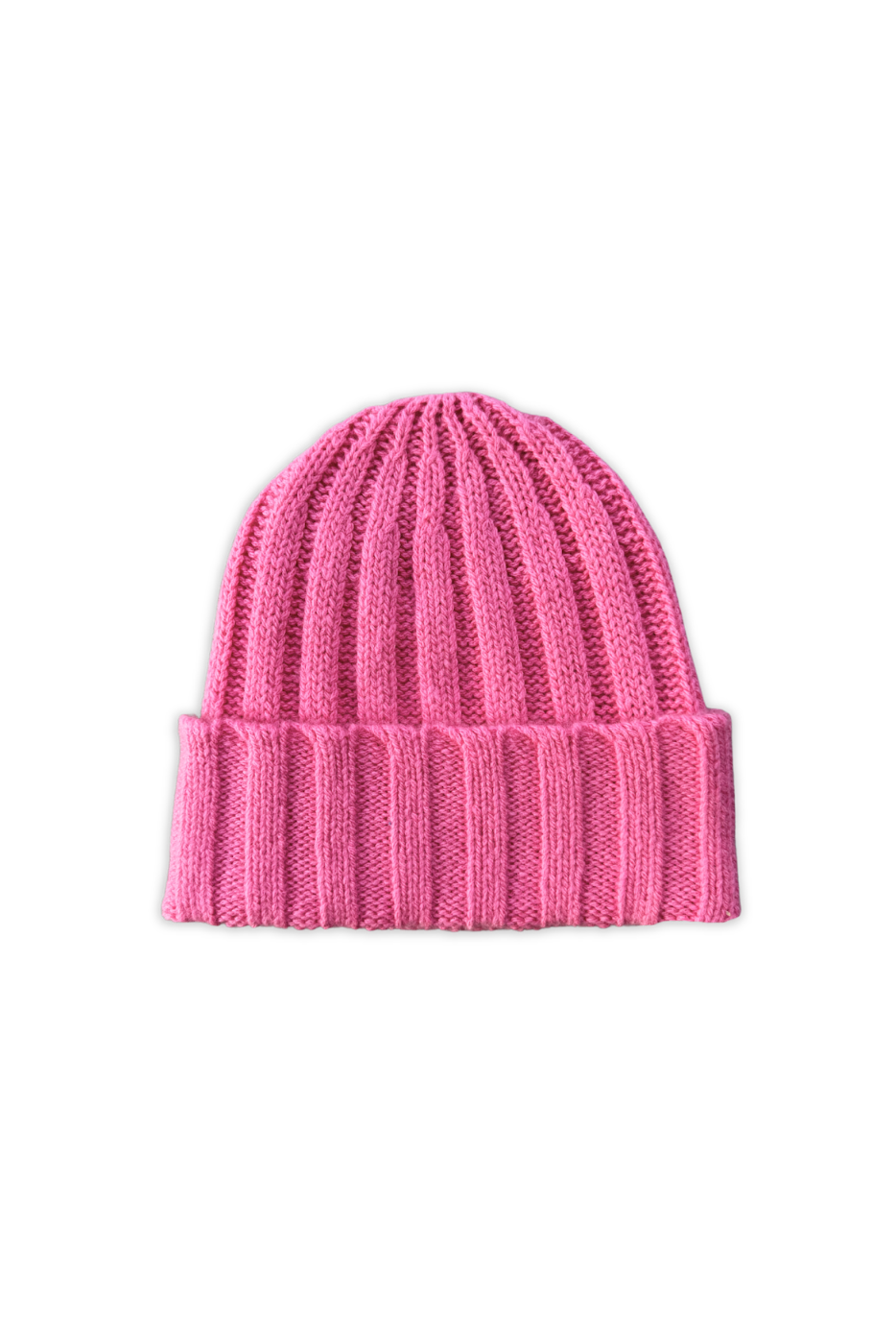 Grown - Merino Blend Rib Knit Beanie Raspberry