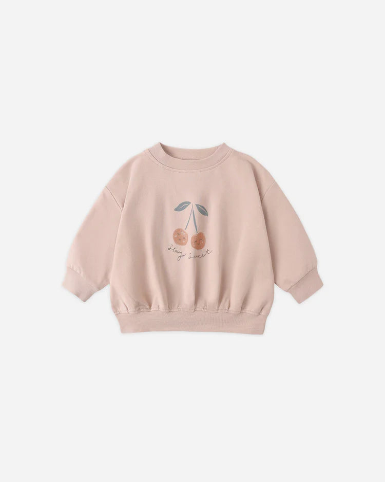 Quincy Mae - Relaxed Sweatshirt Cherries