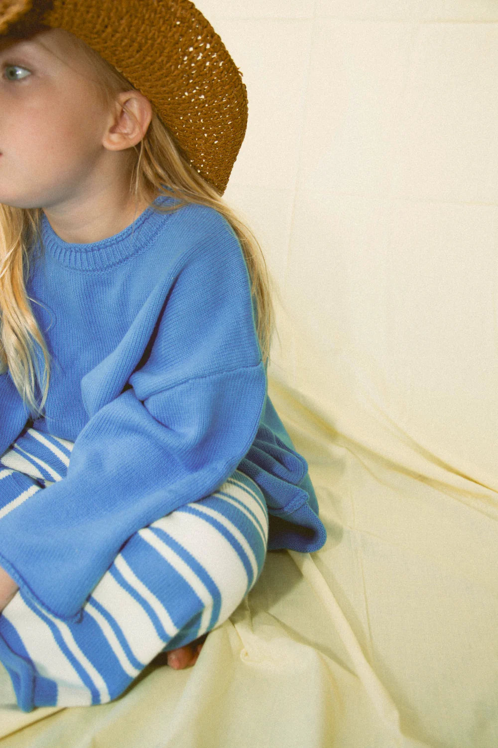 Worn Curations - Rolly Knit Jumper Blueberry