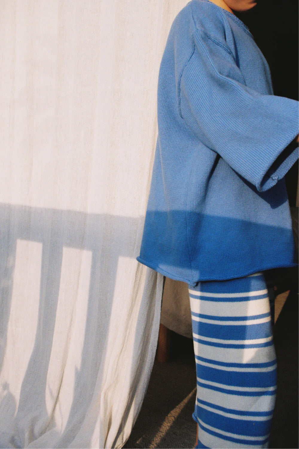 Worn Curations - Rolly Knit Jumper Blueberry