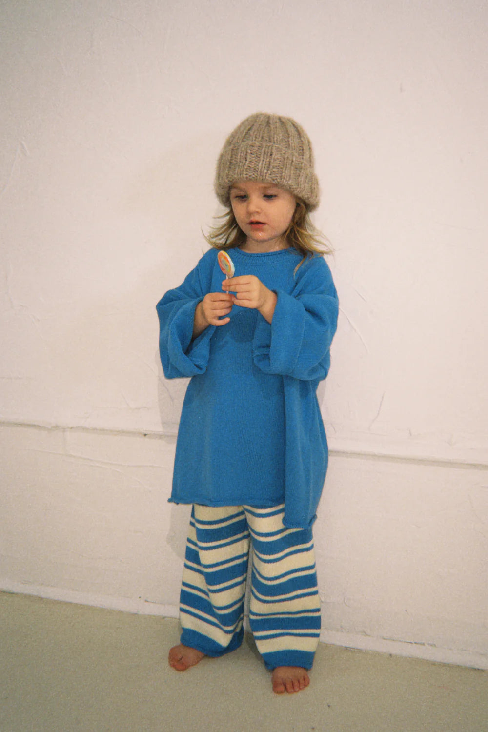 Worn Curations - Rolly Knit Jumper Blueberry