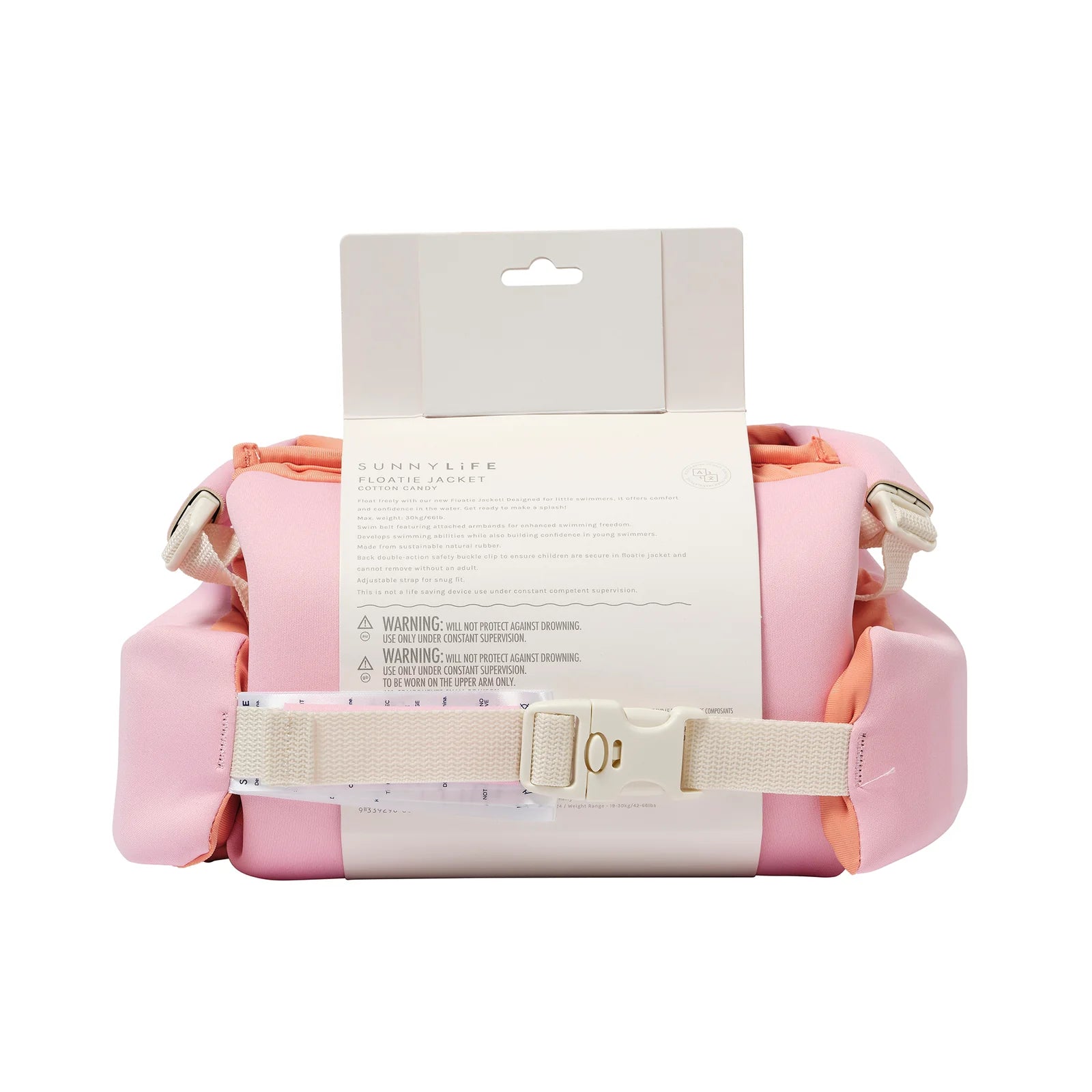 SUNNYLIFE - Kids Floatie Jacket 3-6y Cotton Candy