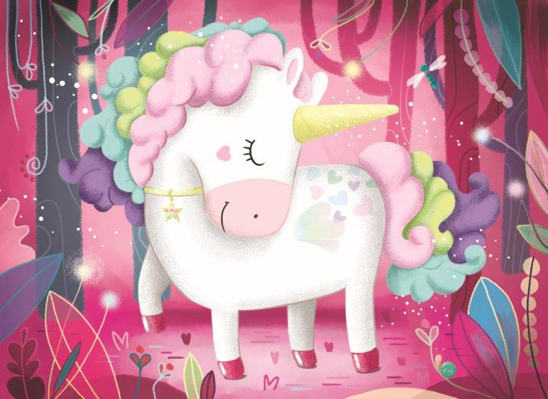 Sassi - Book & Giant Puzzle The Magic Unicorn (30pcs)