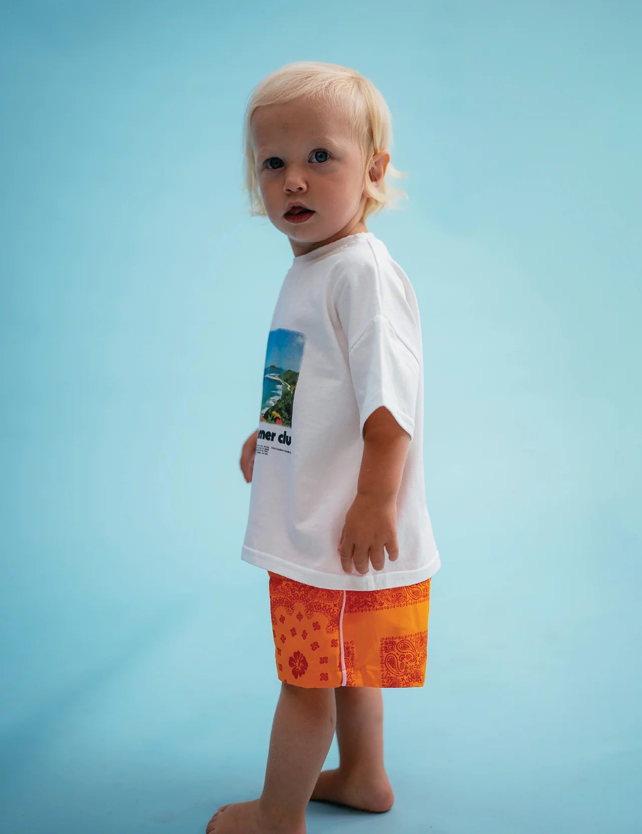 Sonny Label - Paisley Shorties Tangerine