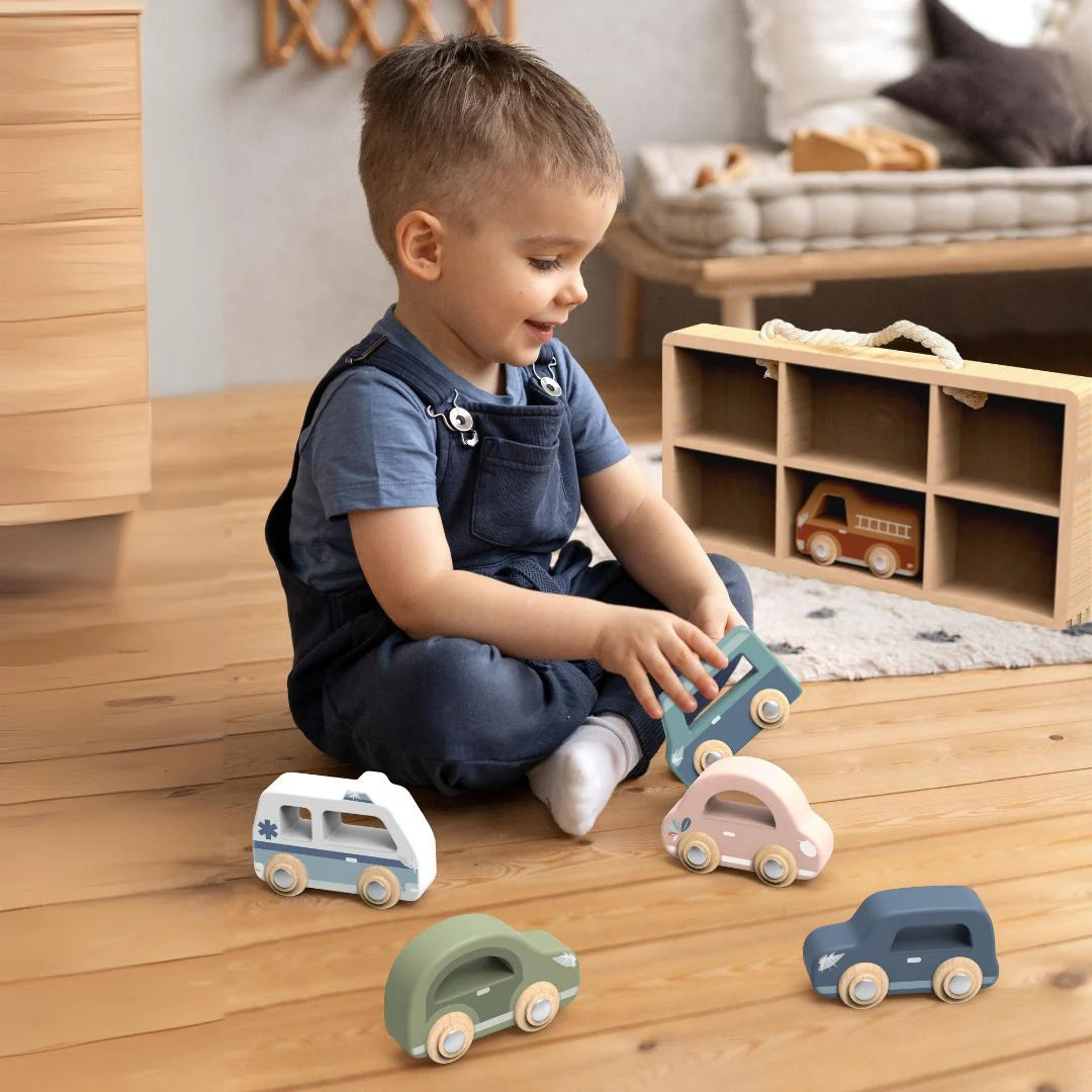 Speedy Monkey - Car Display Case with 6 Vehicles