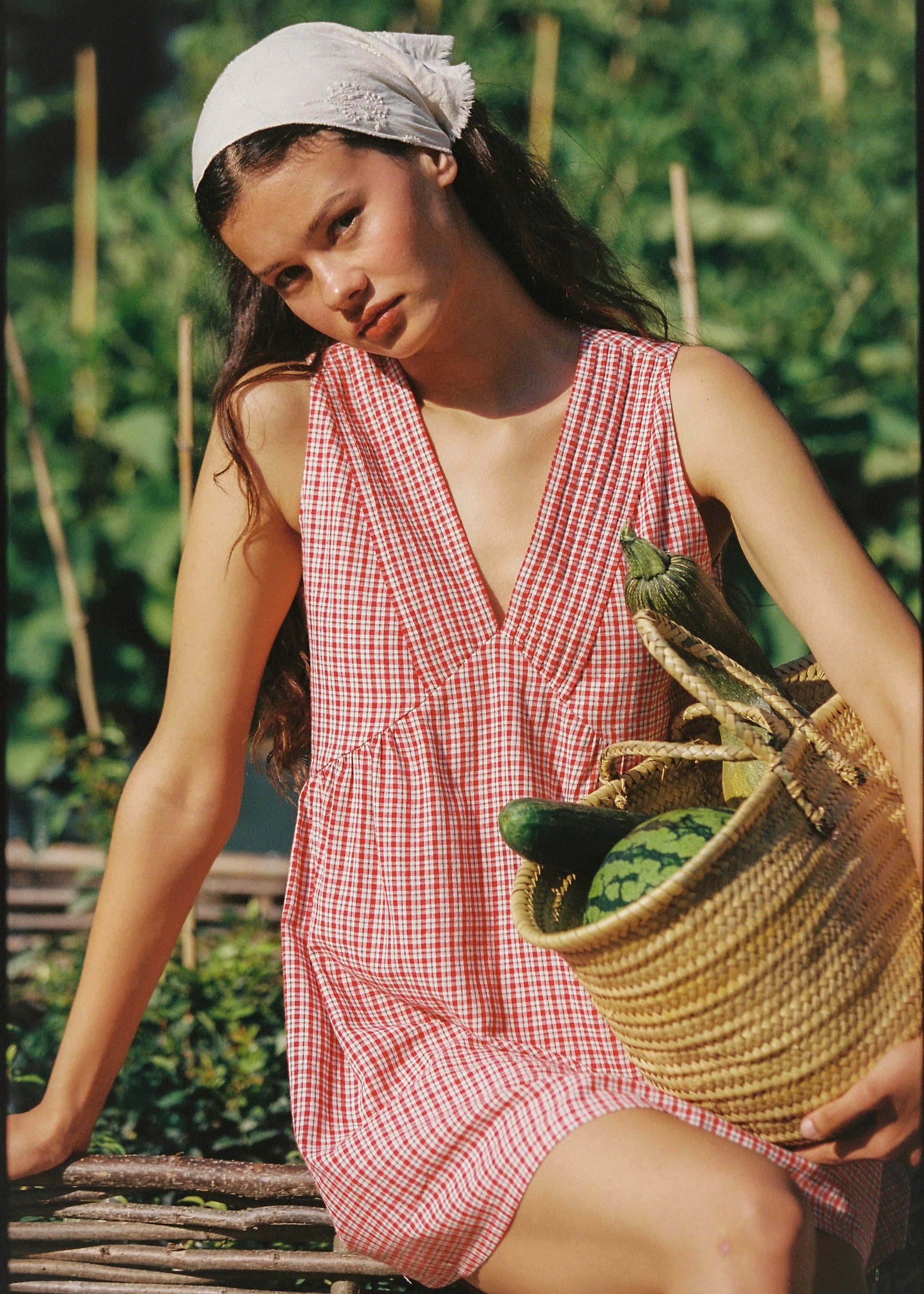 PRE-ORDER JUNI - Hunter Mini Dress Red Check